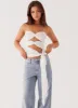 Sunlight Cascade Top - White sold by Peppermayo