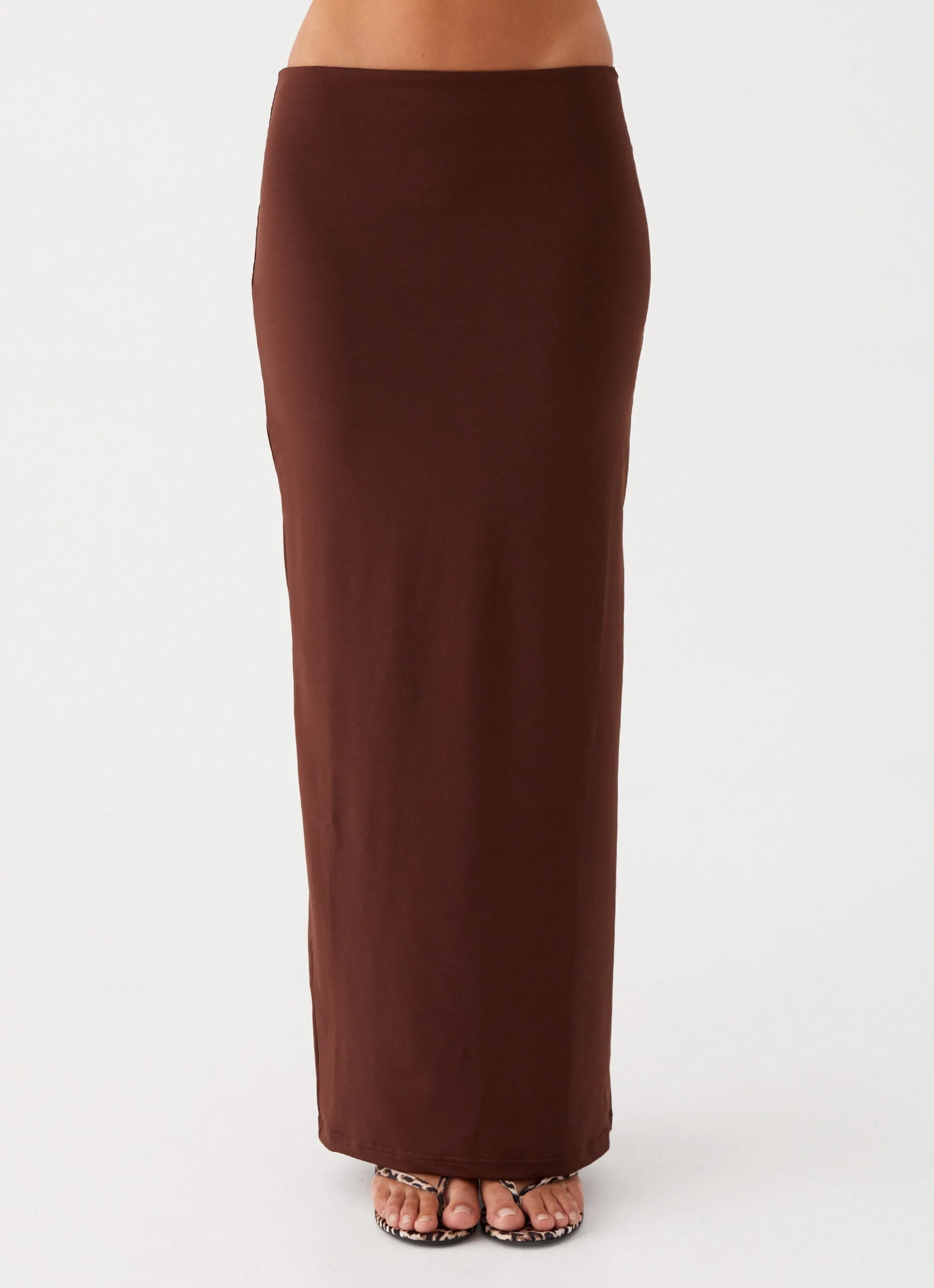 Solace Soul Maxi Skirt - Chocolate sold by Peppermayo product image thumbnail 4