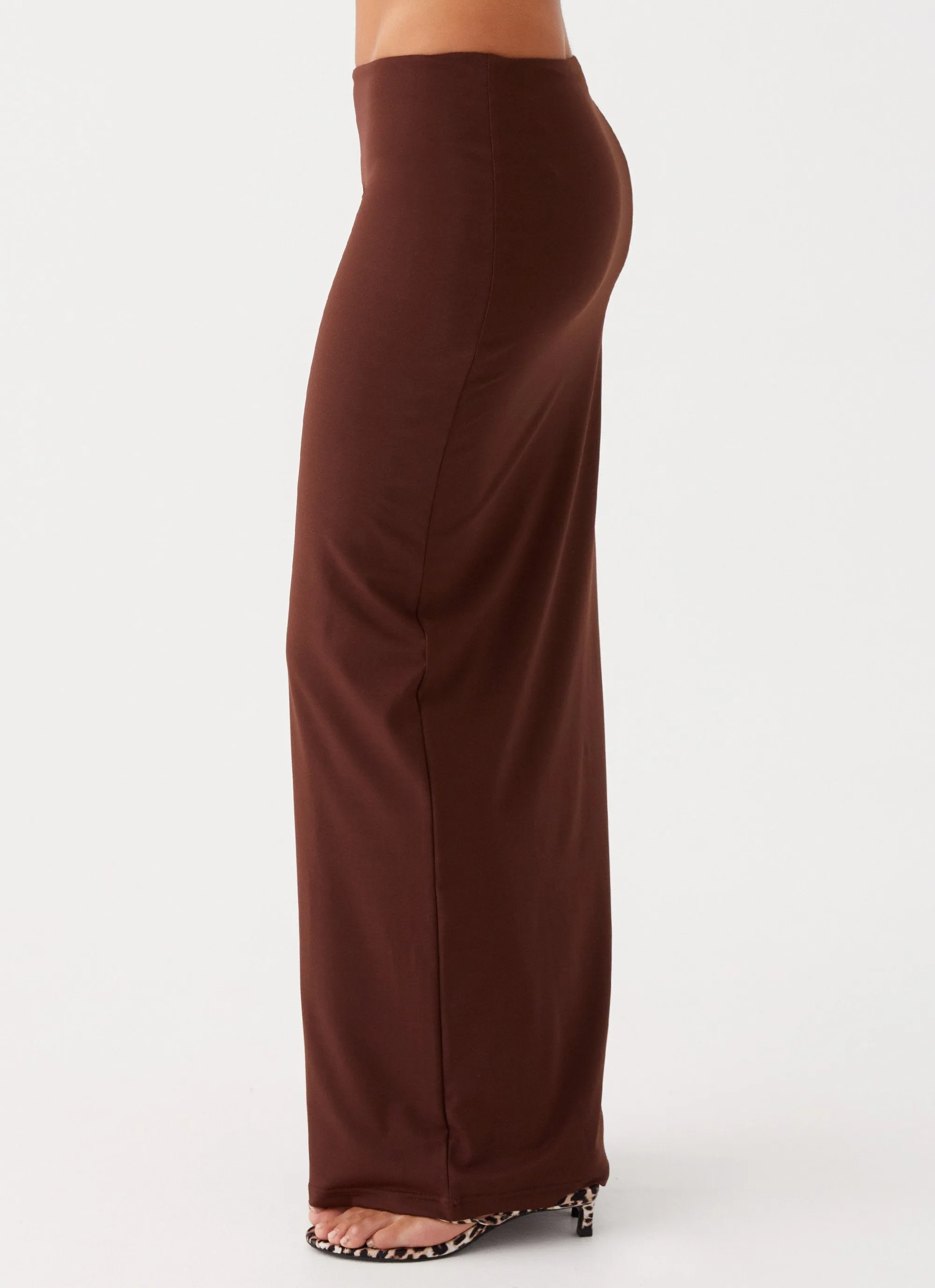 Solace Soul Maxi Skirt - Chocolate sold by Peppermayo product image thumbnail 2