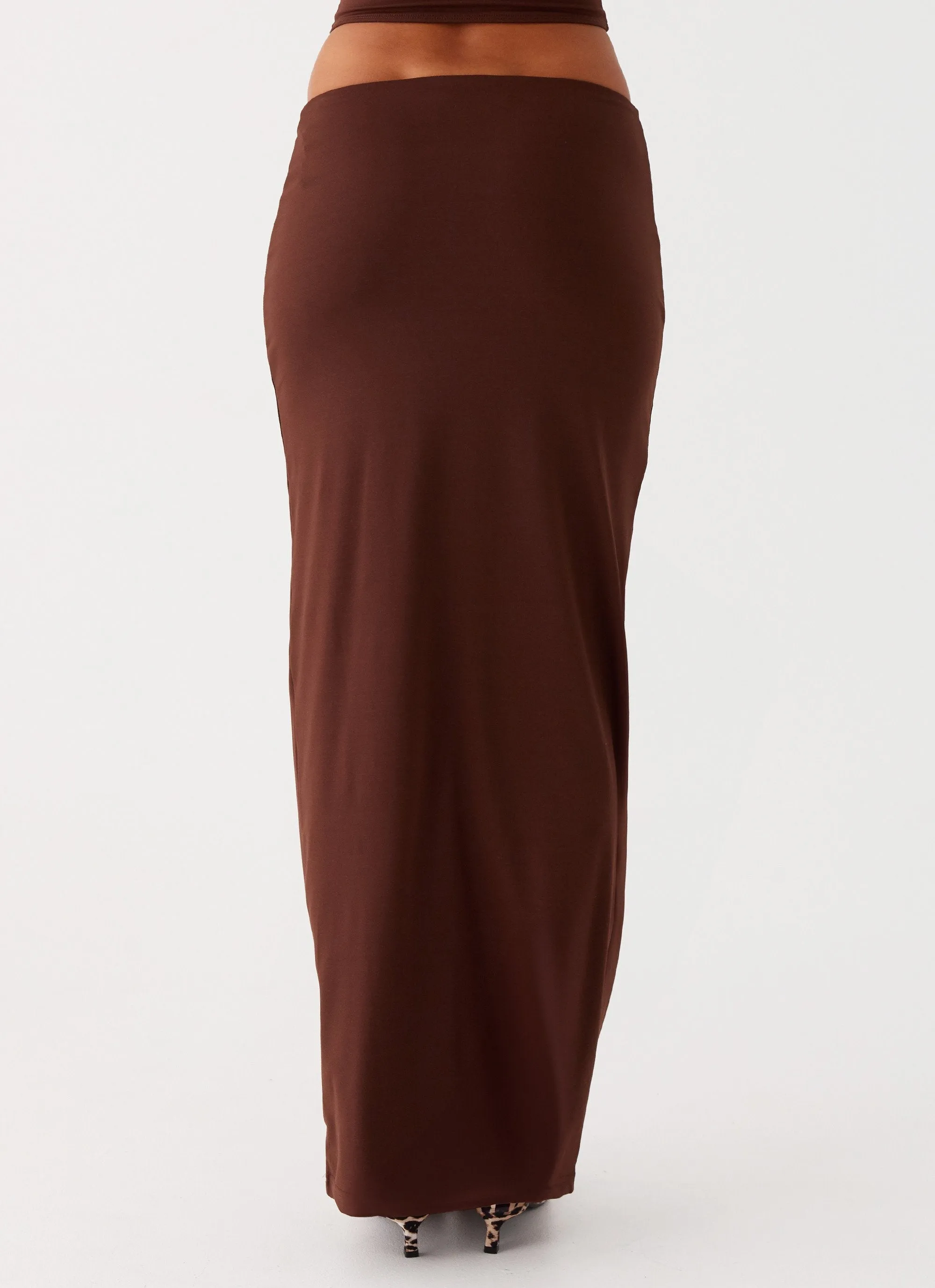 Solace Soul Maxi Skirt - Chocolate sold by Peppermayo product image thumbnail 3
