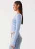 Waverly Knit Top - Sky Blue sold by Peppermayo