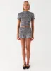 Sweetest Pie T-Shirt - Black Gingham sold by Peppermayo