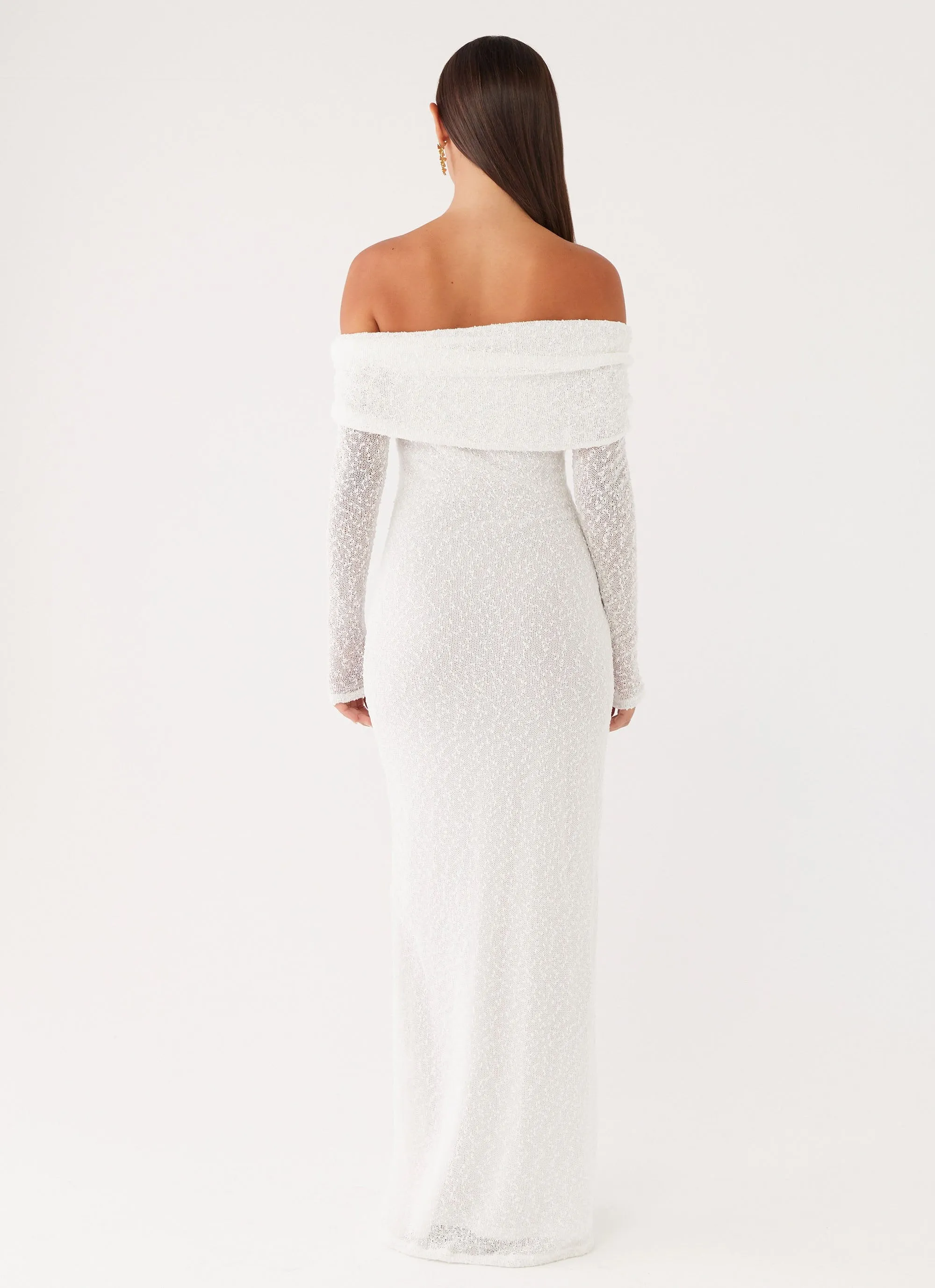 Pollyanna Knit Hardware Maxi Dress - Ivory sold by Peppermayo product image thumbnail 5