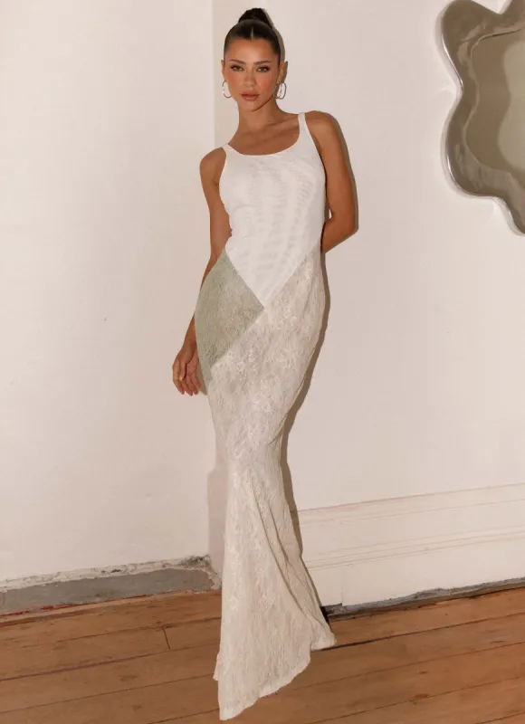 Twilight Dreams Maxi Dress - Ivory sold by Peppermayo