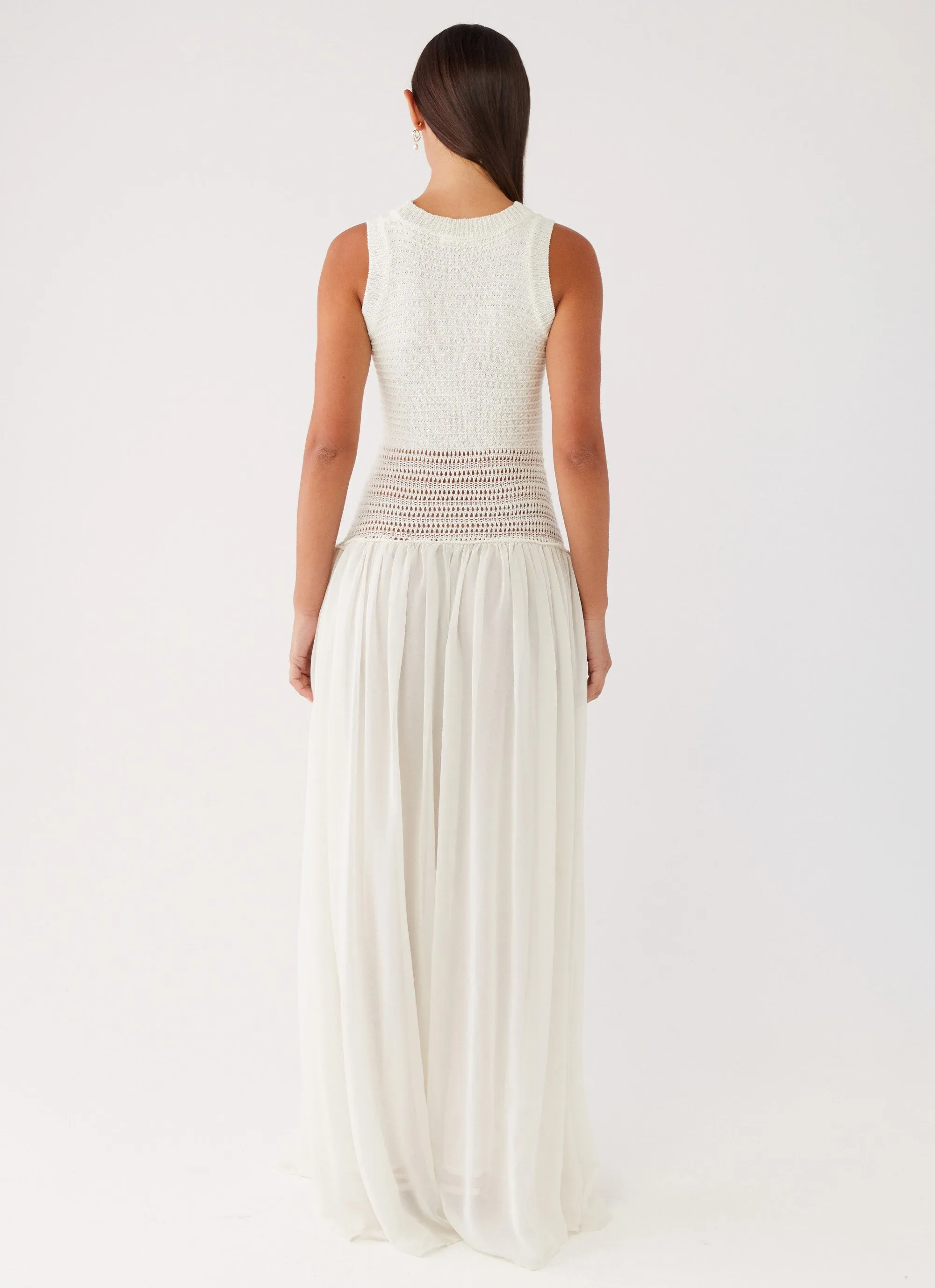 Off Grid Crochet Maxi Dress - White sold by Peppermayo product image thumbnail 5