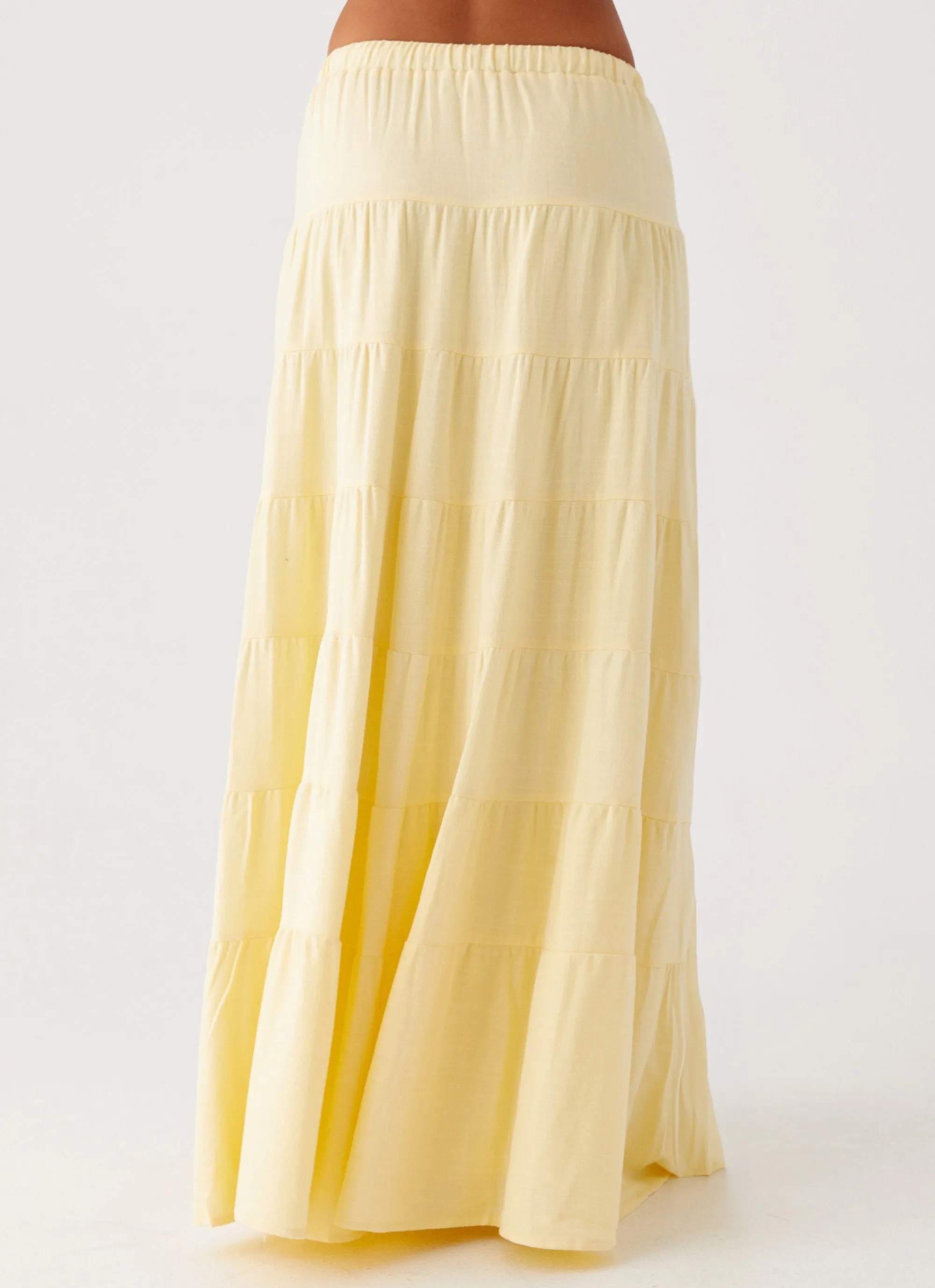 Mariella Linen Maxi Skirt - Yellow sold by Peppermayo product image thumbnail 4
