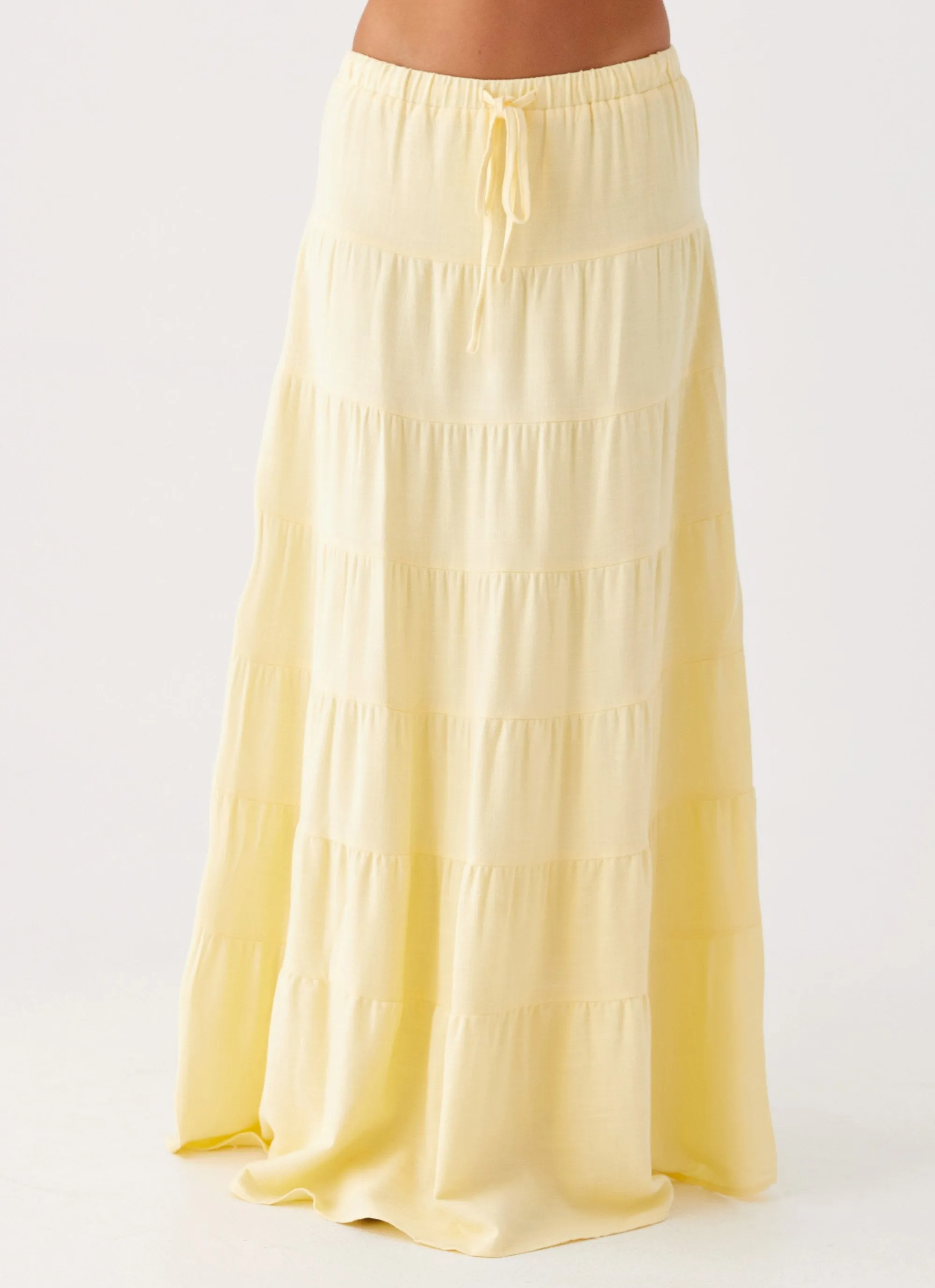 Mariella Linen Maxi Skirt - Yellow sold by Peppermayo product image thumbnail 5