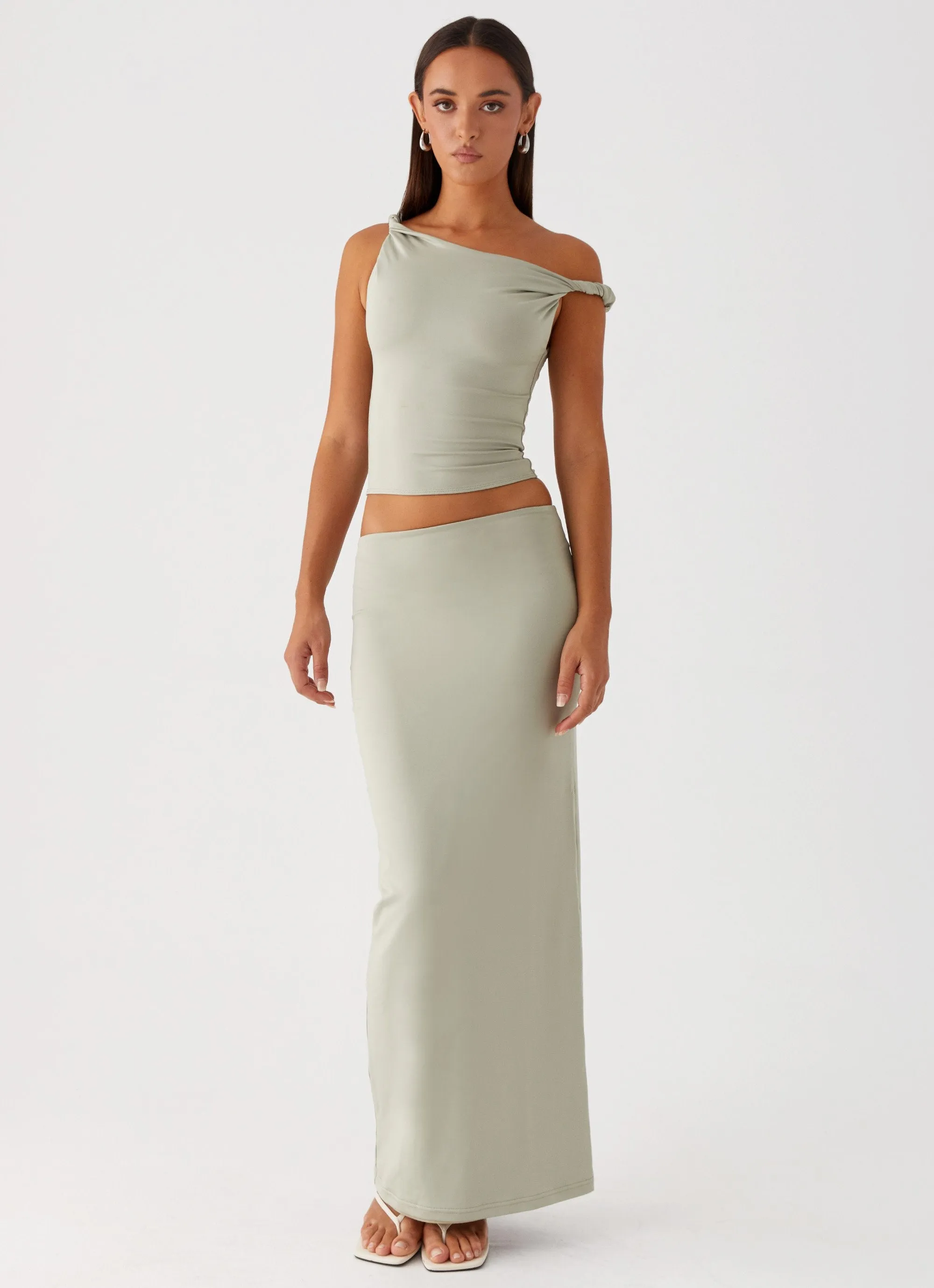 Solace Soul Maxi Skirt - Sage sold by Peppermayo product image thumbnail 3