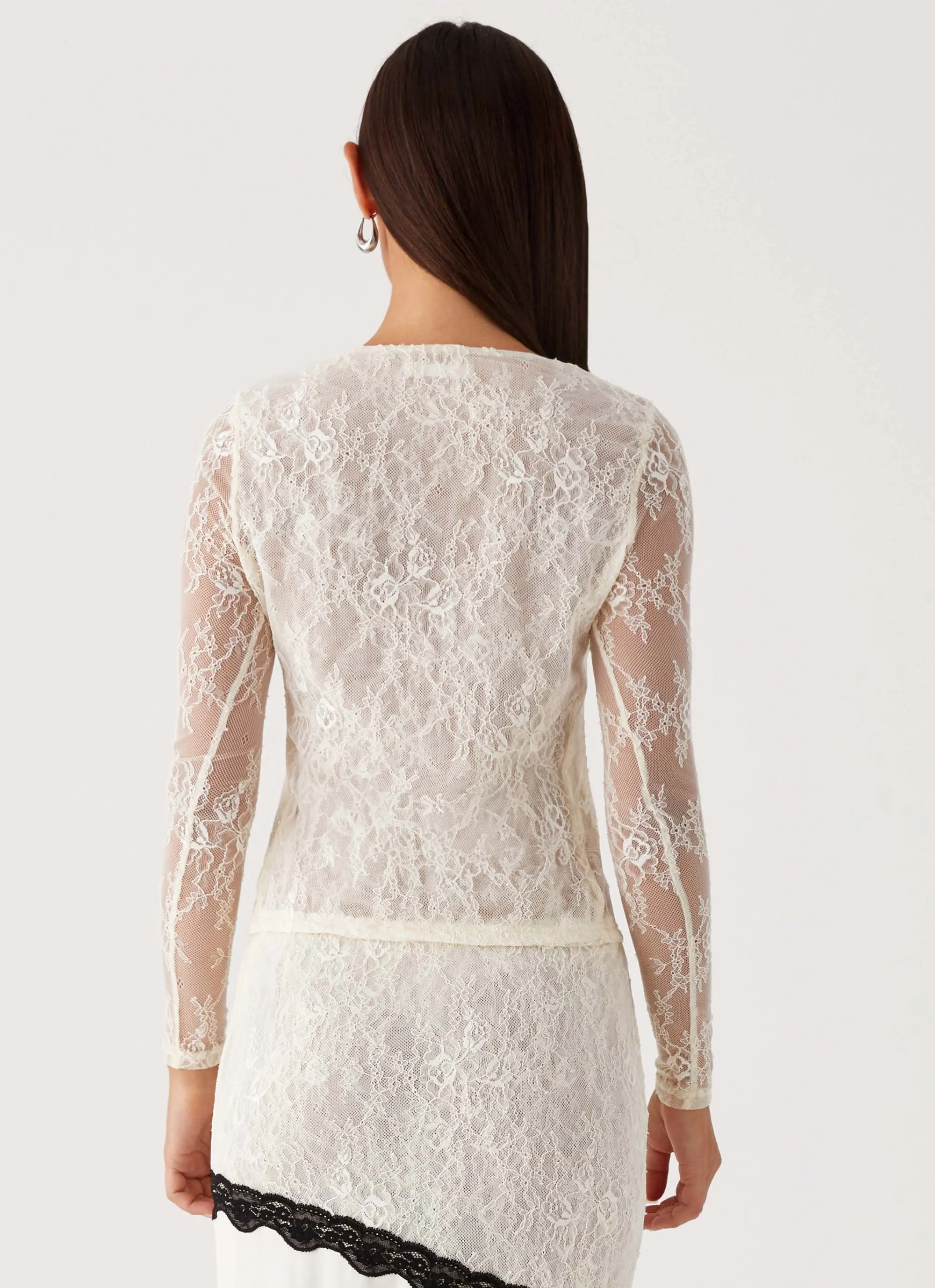 Duet Long Sleeve Top - Ivory sold by Peppermayo product image thumbnail 4