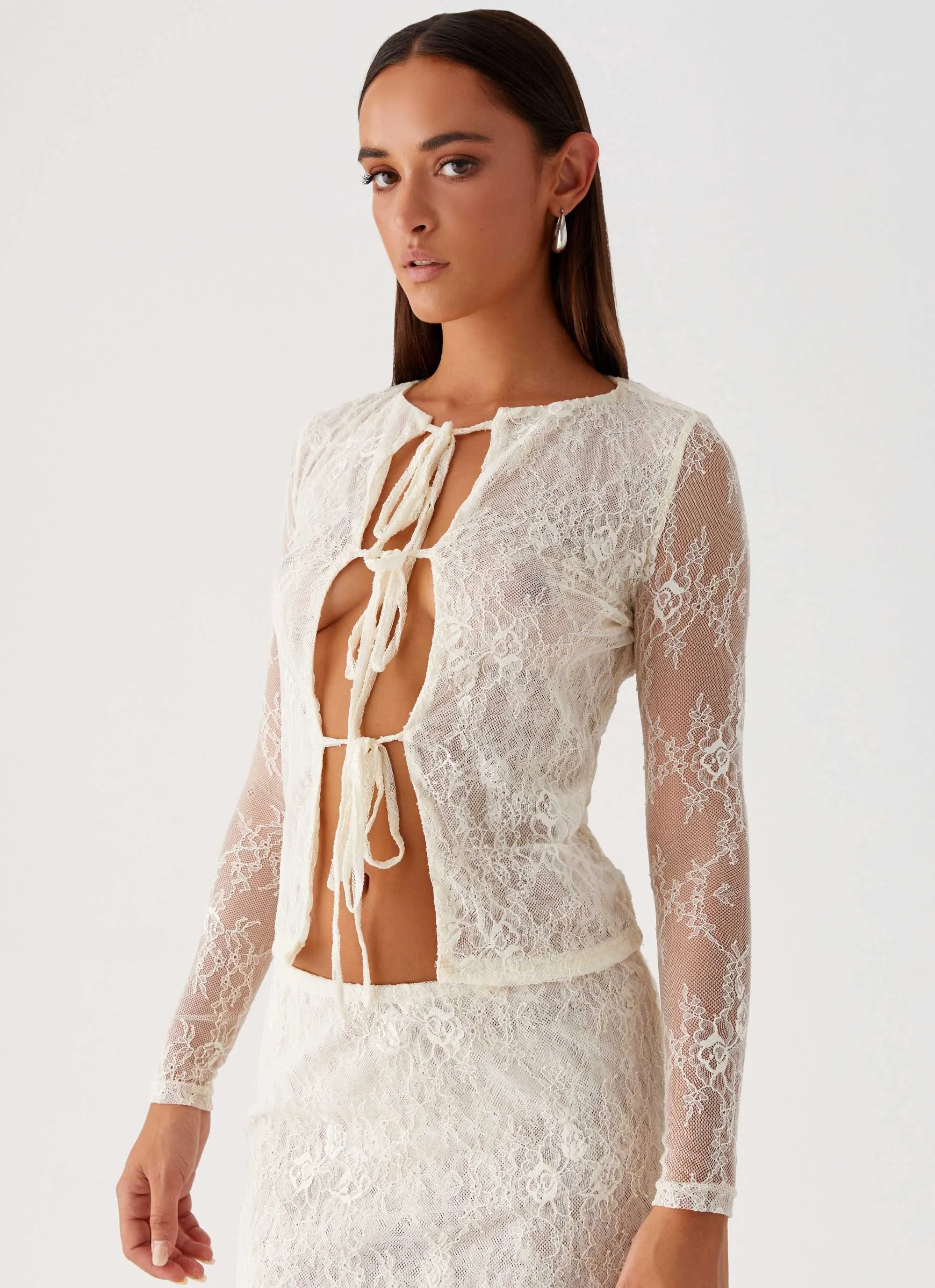 Duet Long Sleeve Top - Ivory sold by Peppermayo product image thumbnail 5