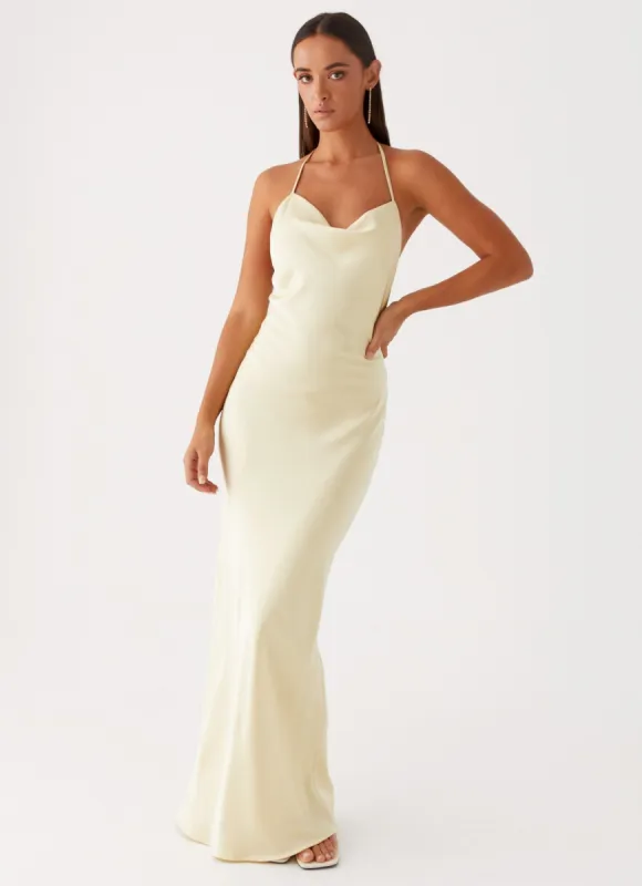 Dose Of Sunshine Maxi Dress - Lemon sold by Peppermayo