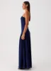 Eden Strapless Maxi Dress - Navy sold by Peppermayo