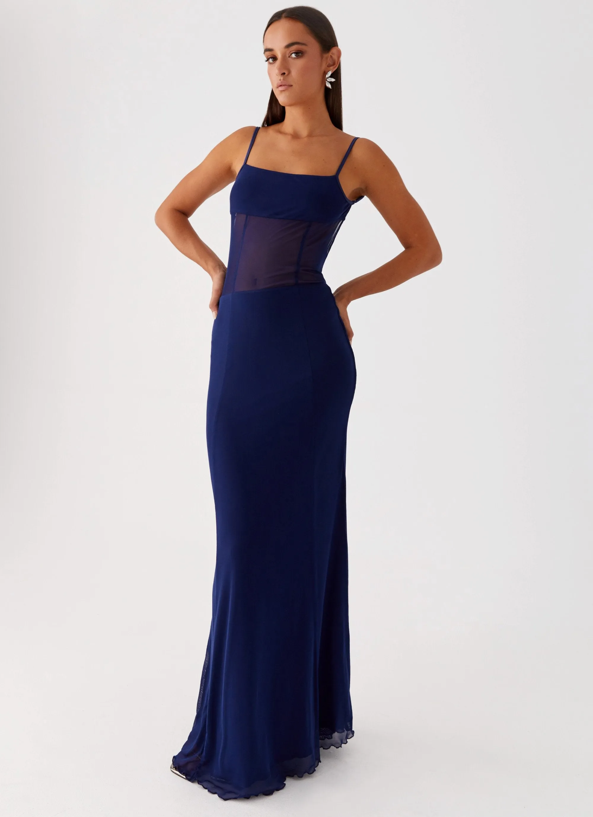 Miranda Maxi Dress - Navy sold by Peppermayo