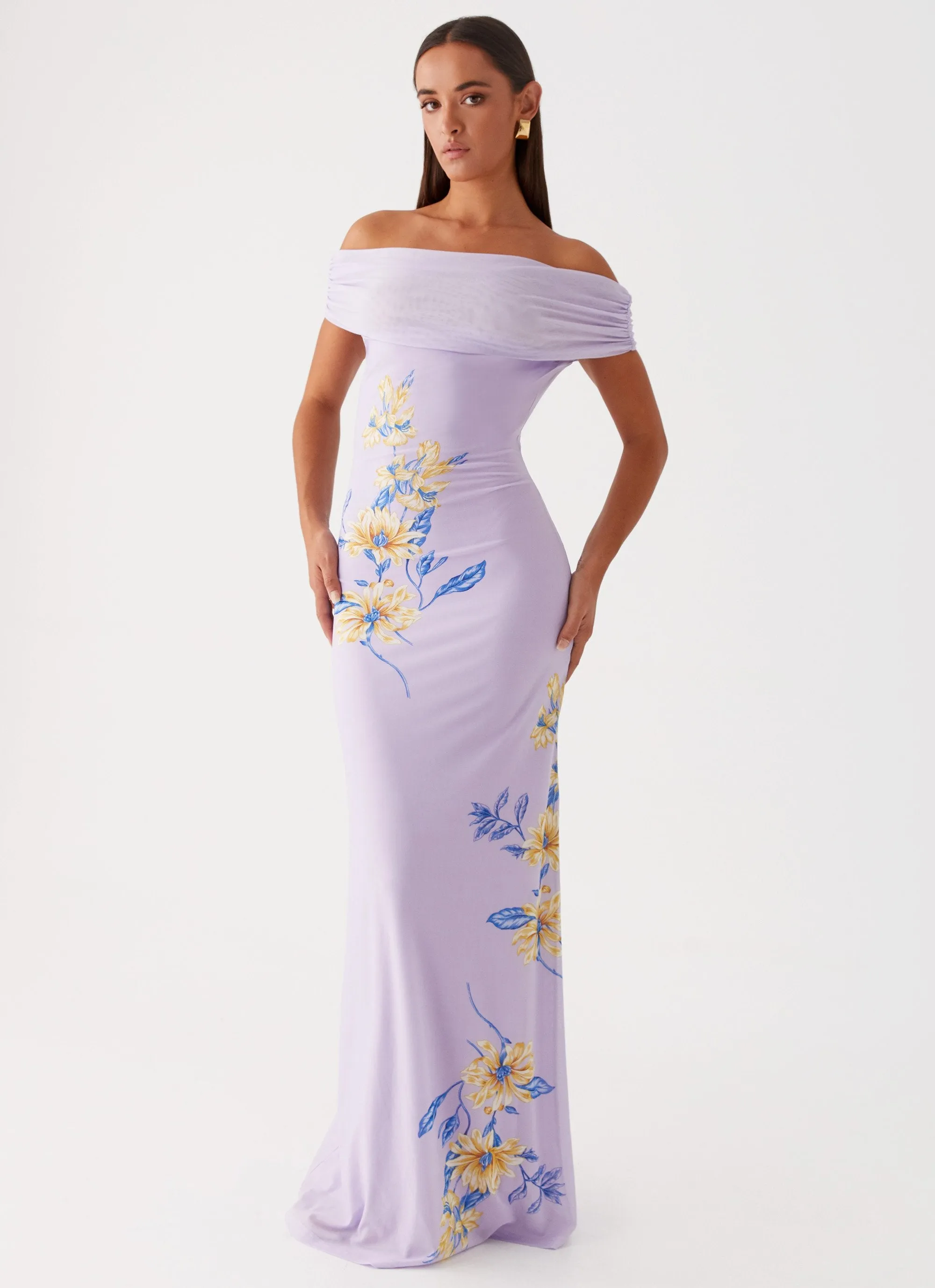 Yvonne Maxi Dress - Lavender sold by Peppermayo