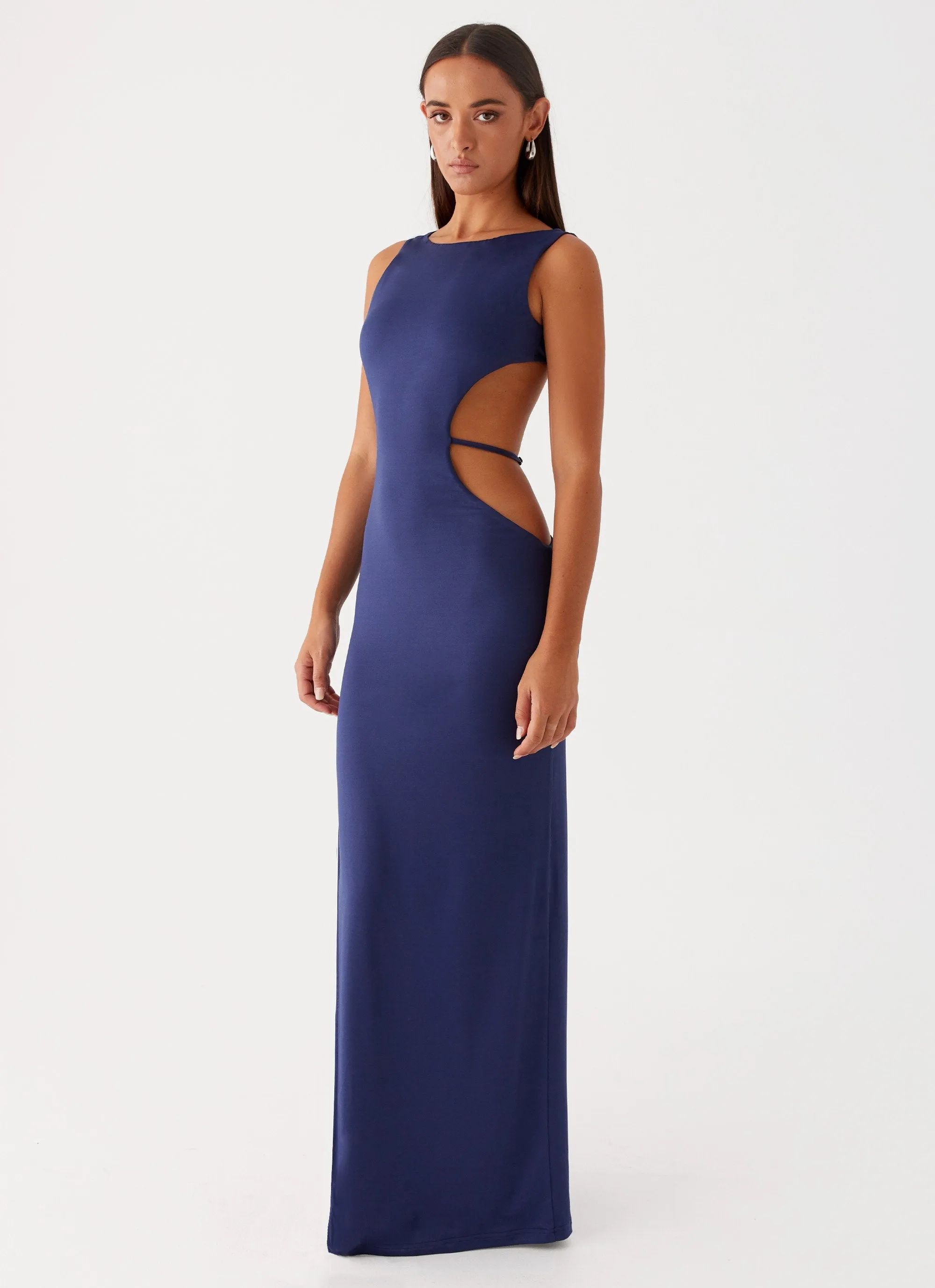 Sutton Maxi Dress - Navy sold by Peppermayo product image thumbnail 5