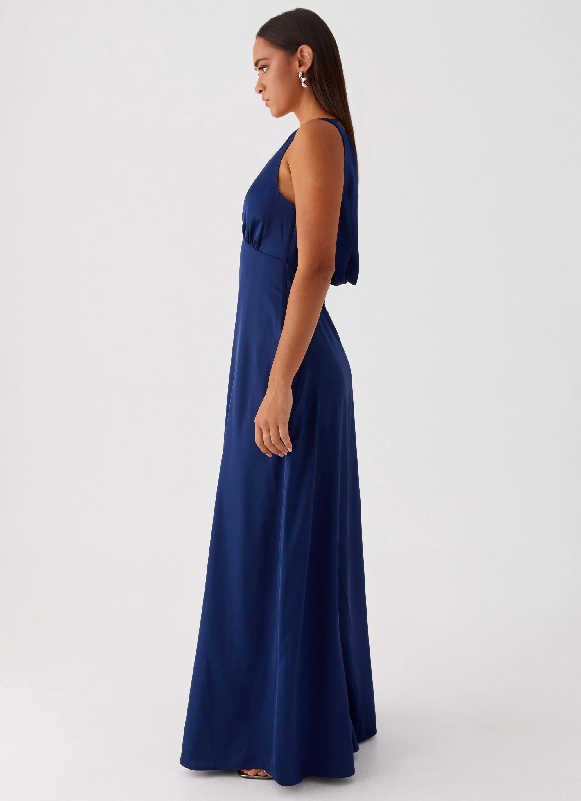 Winnie Cowl Back Maxi Dress - Navy sold by Peppermayo product image thumbnail 3