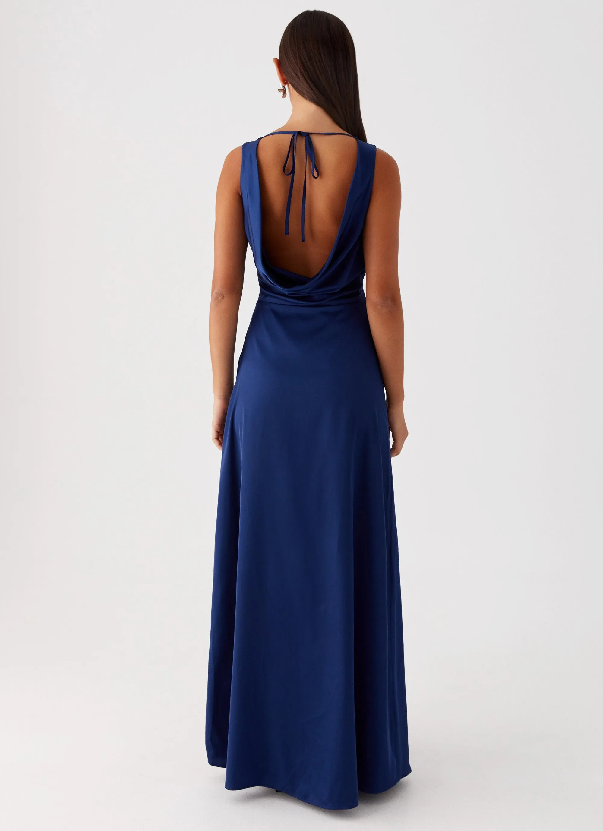 Winnie Cowl Back Maxi Dress - Navy sold by Peppermayo product image thumbnail 4