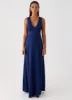 Winnie Cowl Back Maxi Dress - Navy sold by Peppermayo