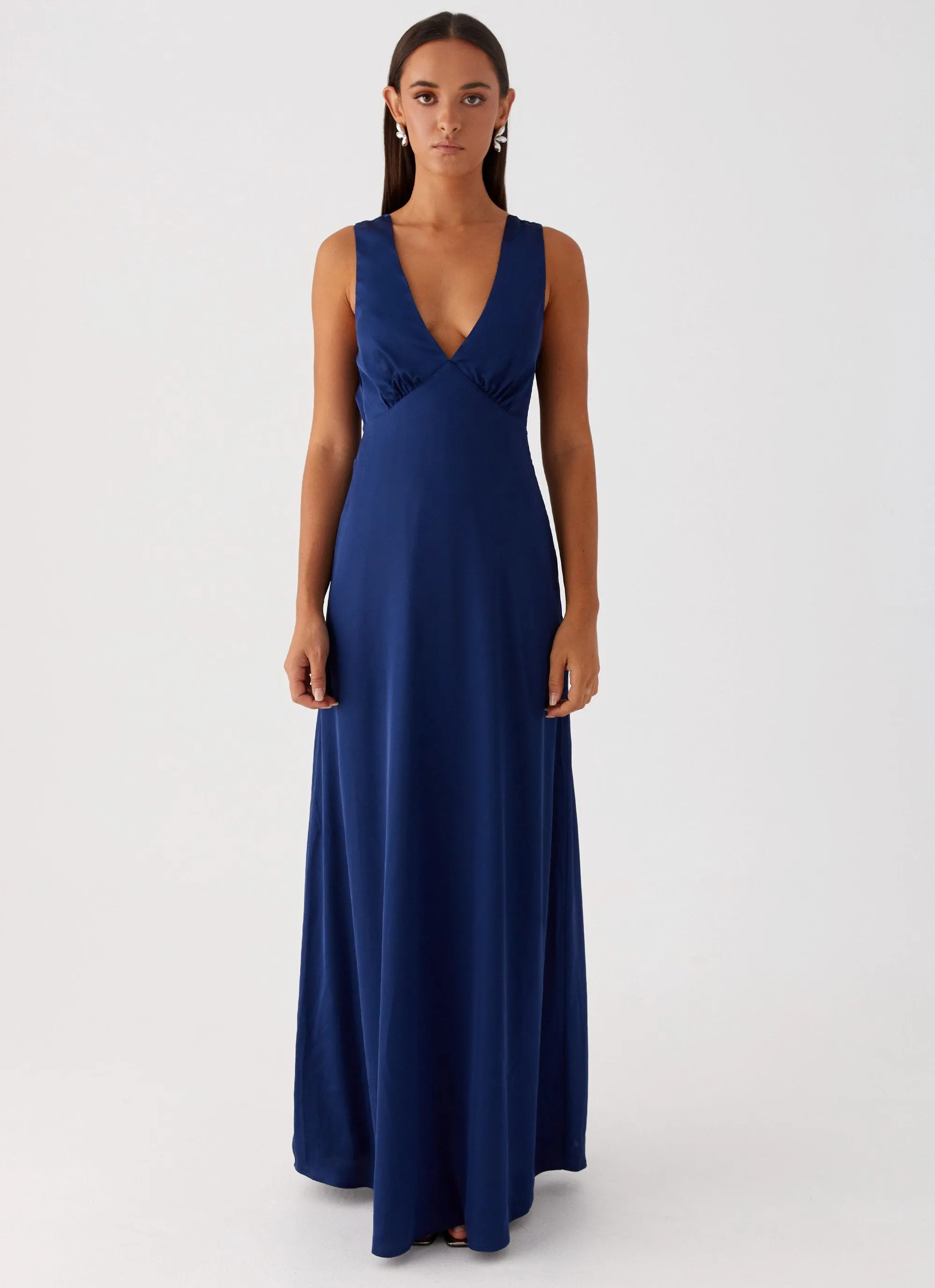 Winnie Cowl Back Maxi Dress - Navy sold by Peppermayo product image thumbnail 2