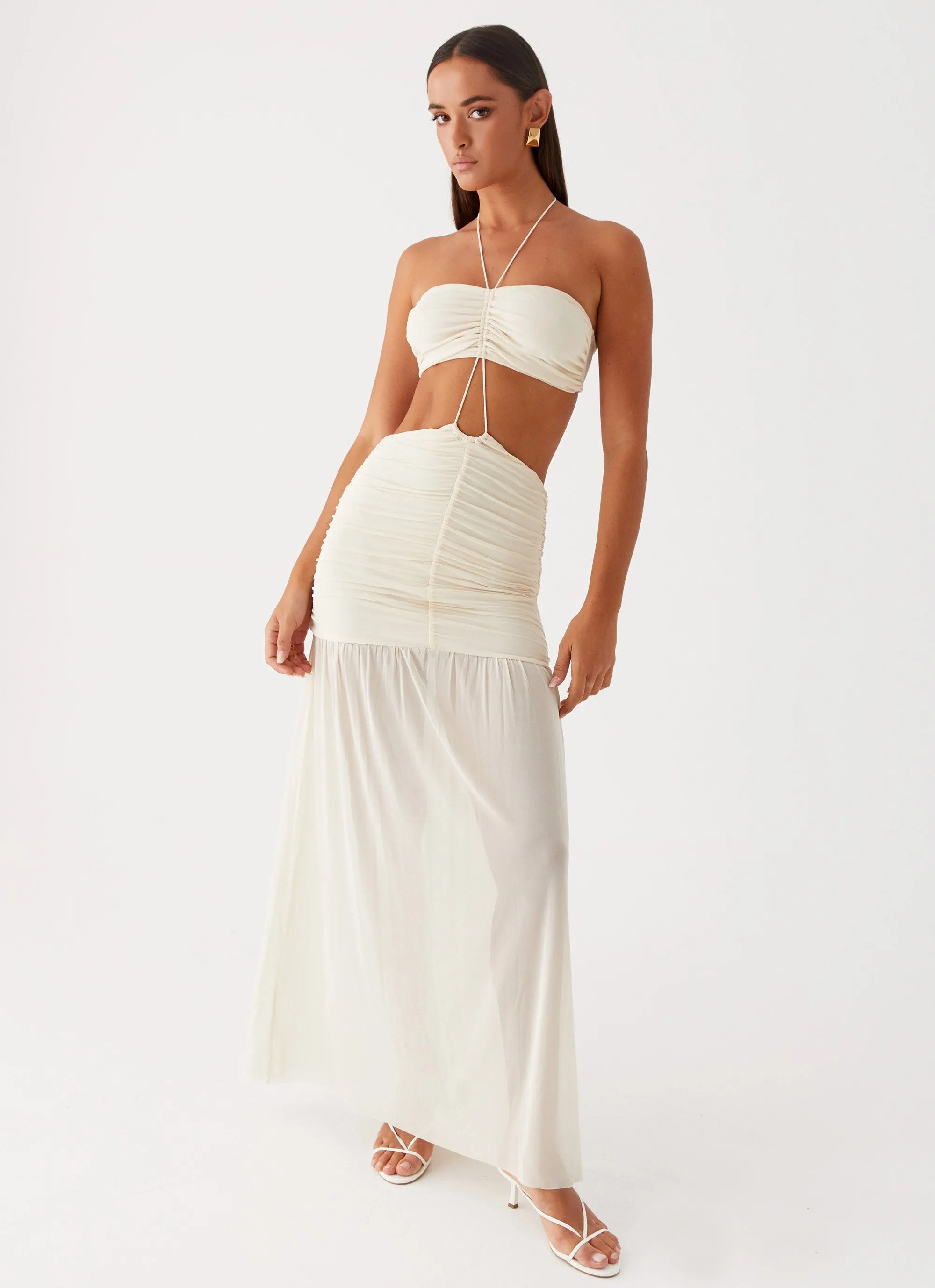 Clover Cut Out Maxi Dress - Lemon sold by Peppermayo product image thumbnail 5