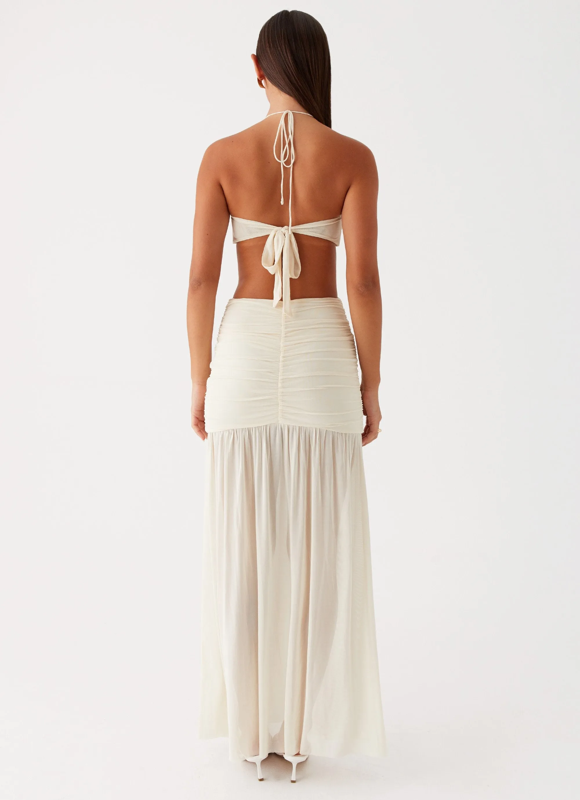 Clover Cut Out Maxi Dress - Lemon sold by Peppermayo product image thumbnail 4