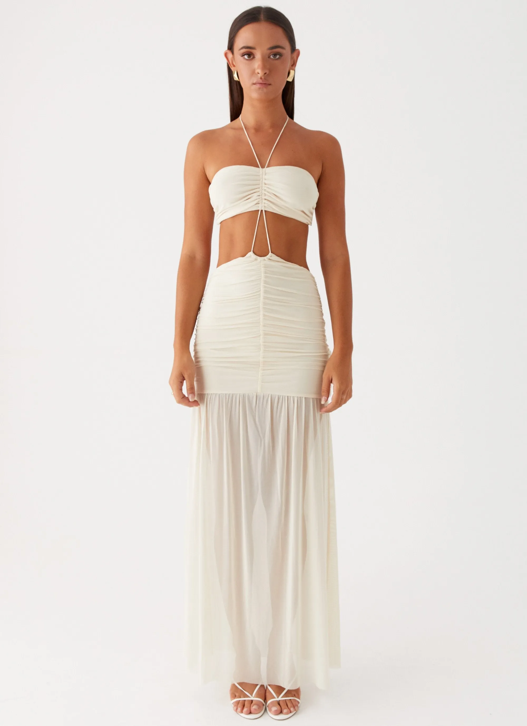 Clover Cut Out Maxi Dress - Lemon sold by Peppermayo product image thumbnail 2