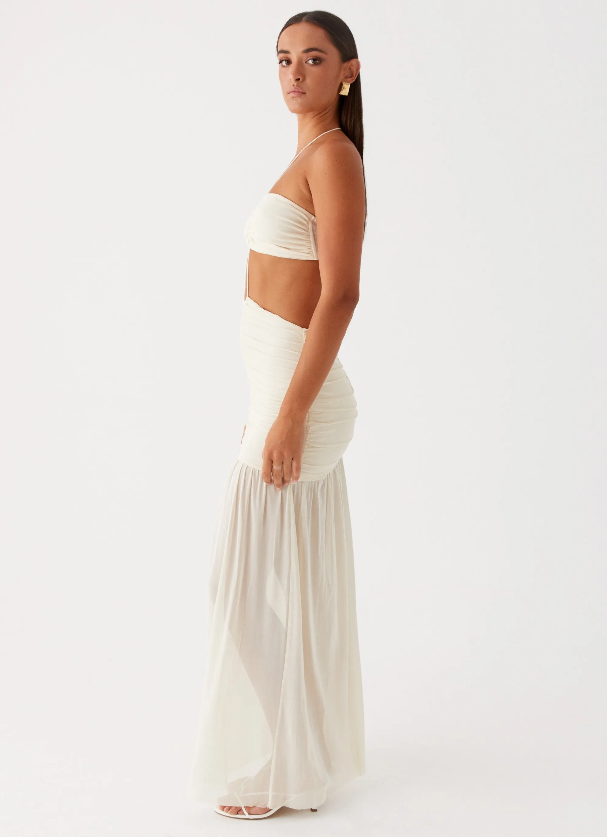 Clover Cut Out Maxi Dress - Lemon sold by Peppermayo product image thumbnail 3