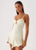 Surry Mini Dress - Yellow sold by Peppermayo