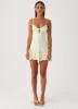 Surry Mini Dress - Yellow sold by Peppermayo