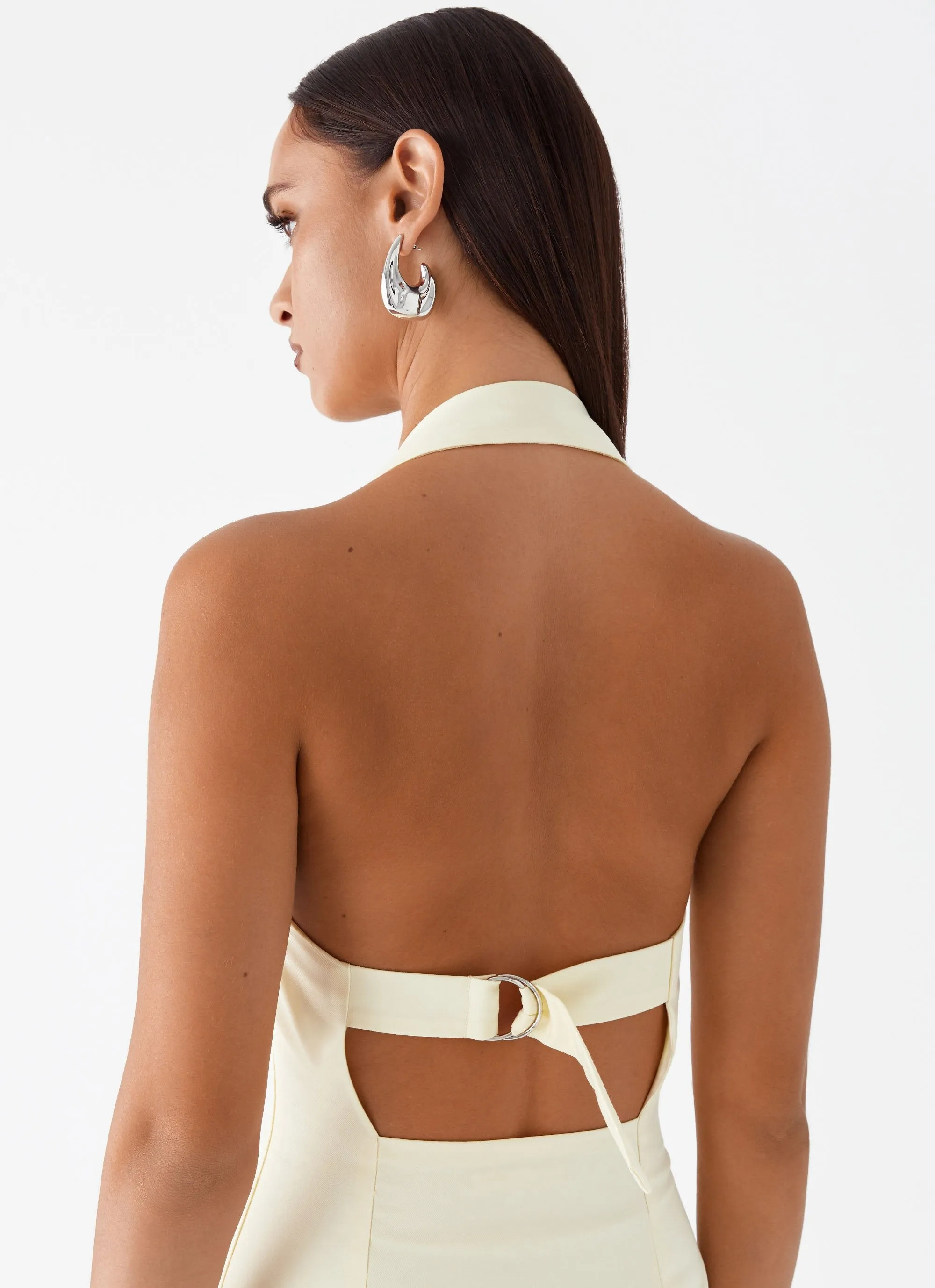 Bianca Halter Dress - Yellow sold by Peppermayo product image thumbnail 5
