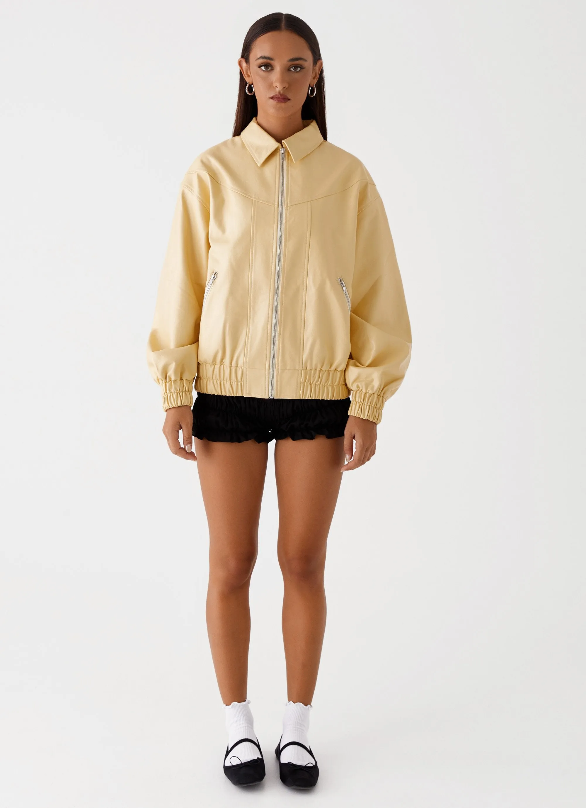 Holland Bomber Jacket - Yellow sold by Peppermayo product image thumbnail 2