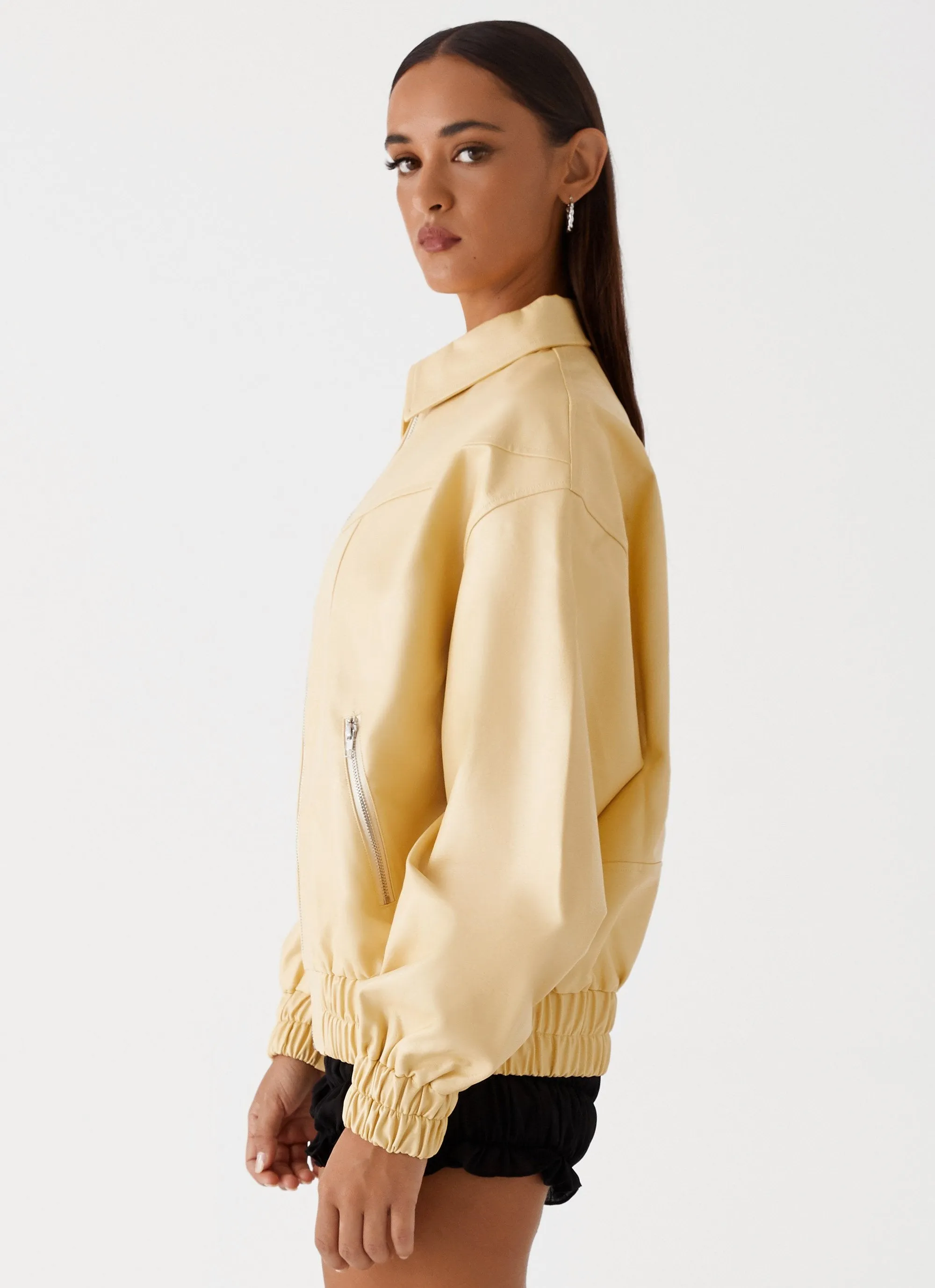 Holland Bomber Jacket - Yellow sold by Peppermayo product image thumbnail 3