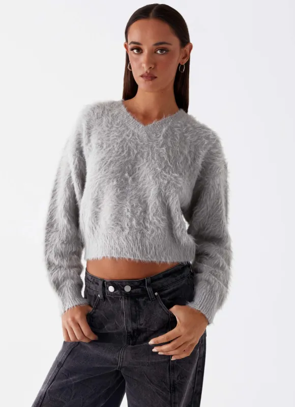 Greenwich Sweater - Grey Marle sold by Peppermayo