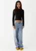 Kellie Long Sleeve Knit Top - Black sold by Peppermayo