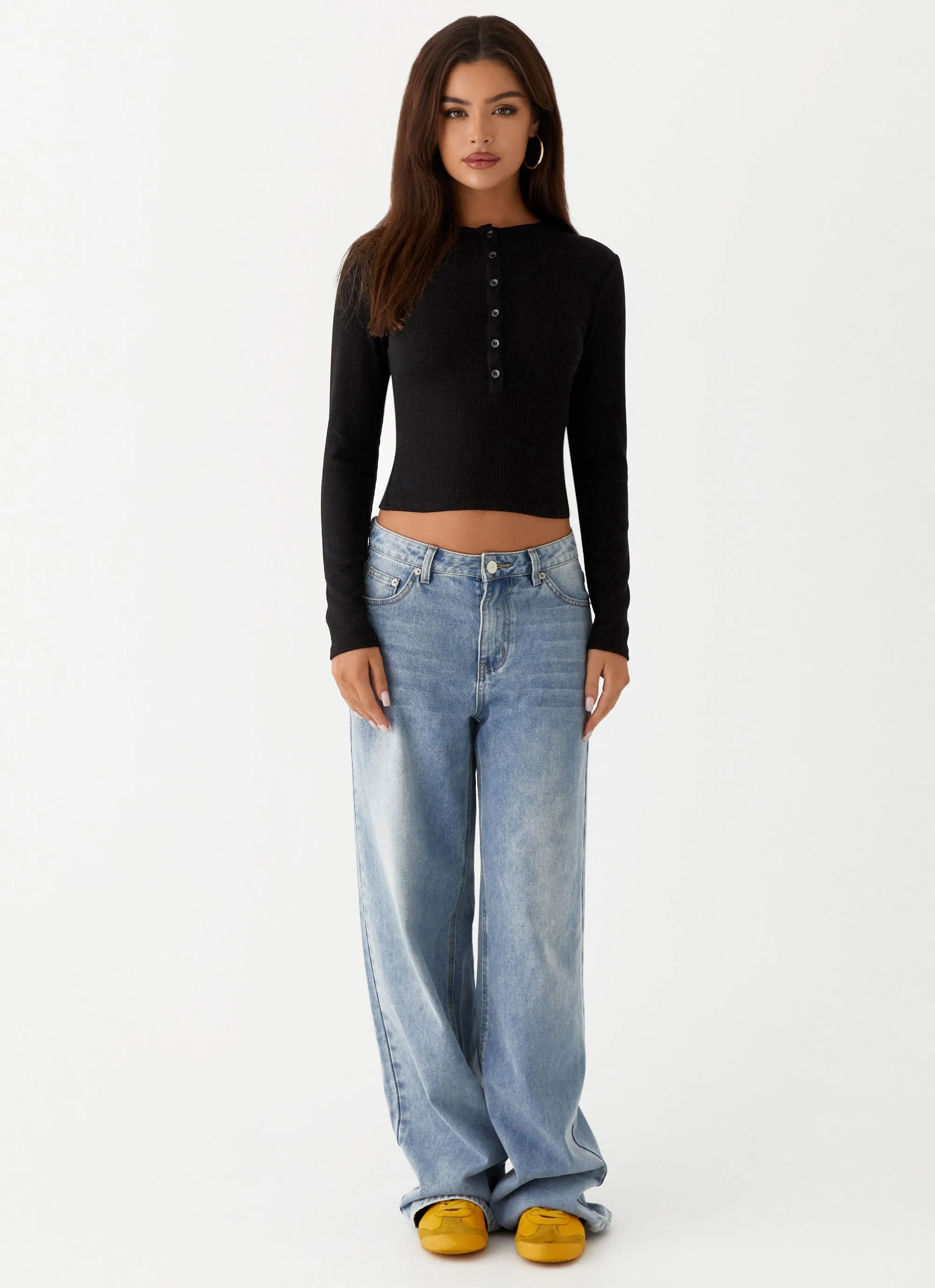 Kellie Long Sleeve Knit Top - Black sold by Peppermayo product image thumbnail 2