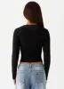 Kellie Long Sleeve Knit Top - Black sold by Peppermayo