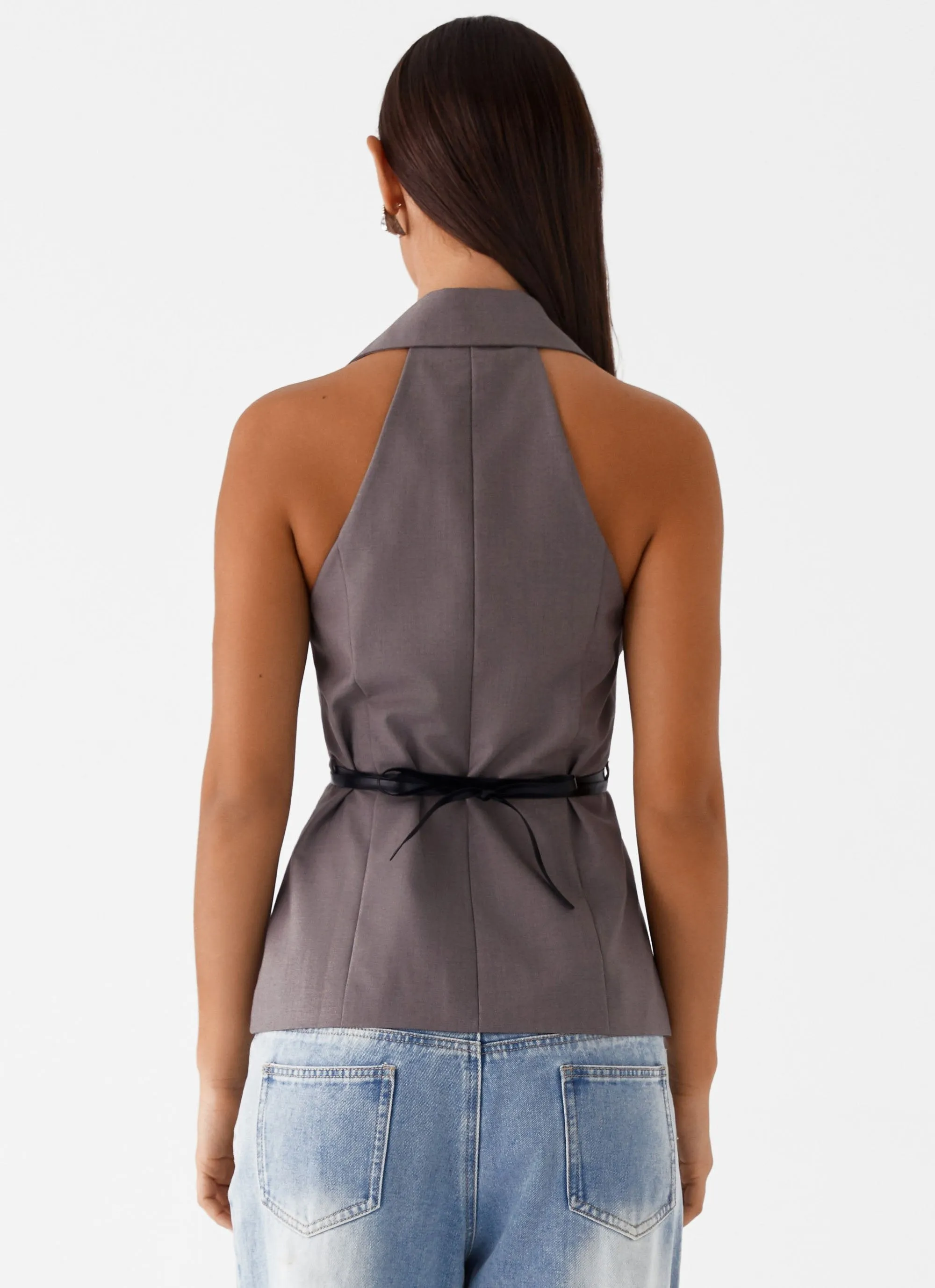 Marina Blazer Top - Grey sold by Peppermayo product image thumbnail 4