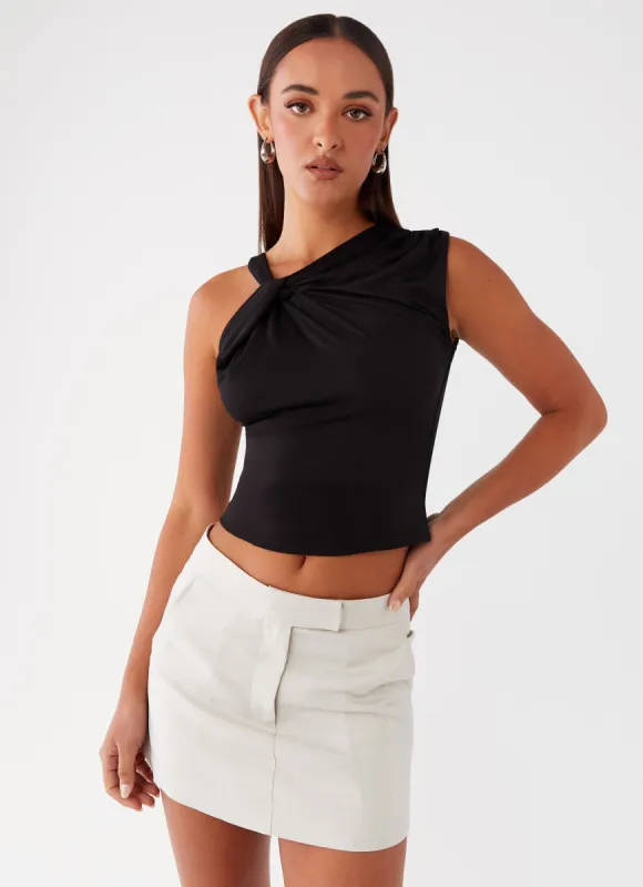 Vouge Low Rise Mini Skirt - Grey made by Peppermayo