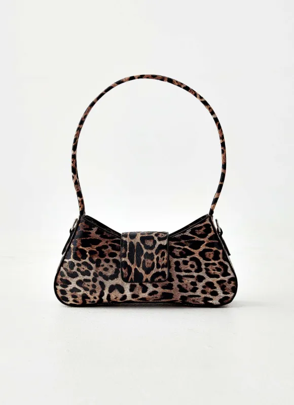 Selma Shoulder Bag - Leopard sold by Peppermayo