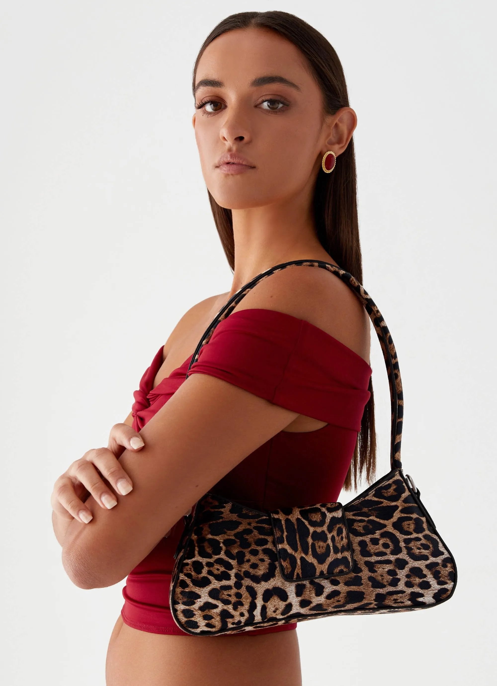 Selma Shoulder Bag - Leopard sold by Peppermayo product image thumbnail 2