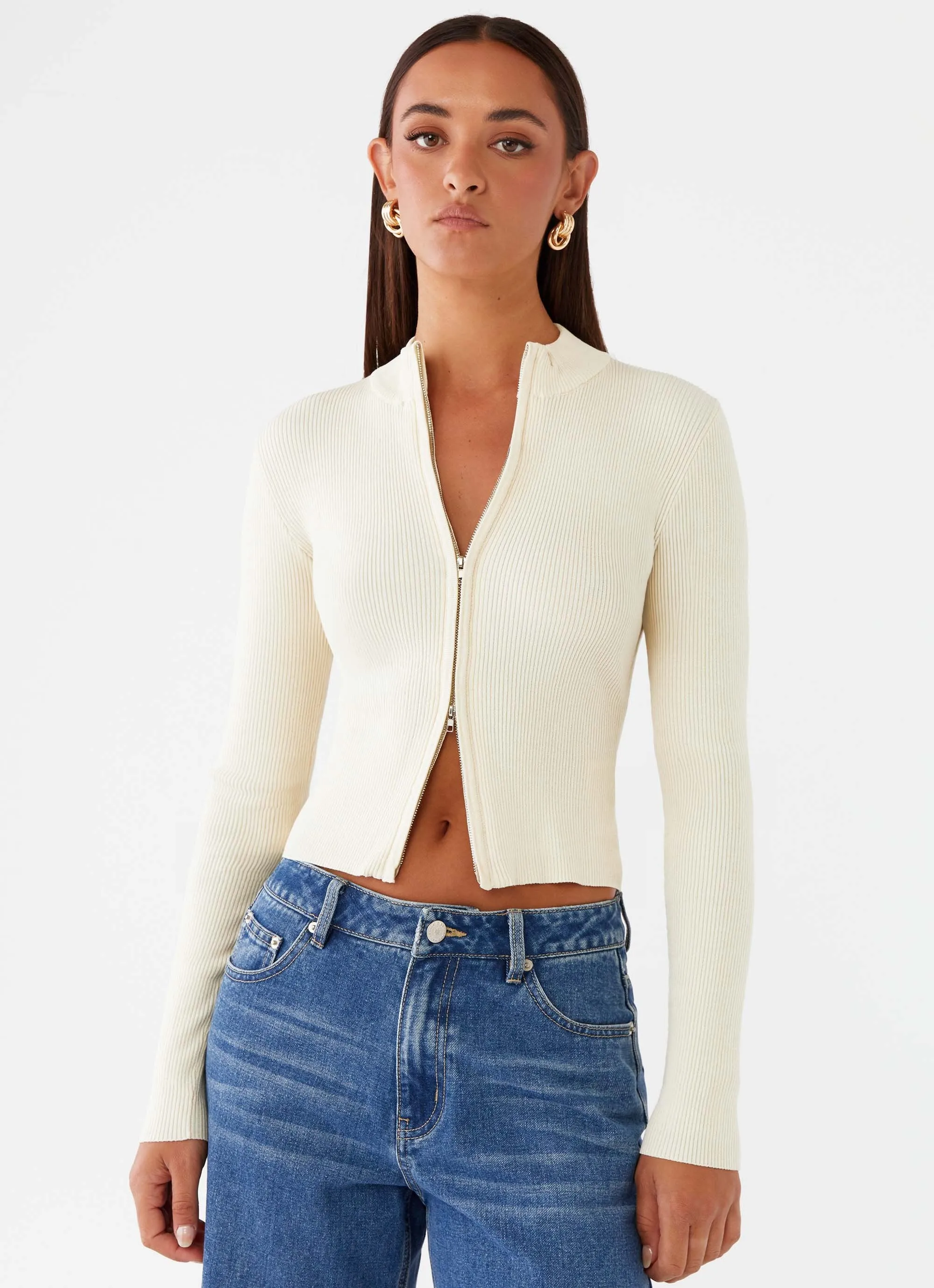 Tilly Long Sleeve Knit Top - Cream sold by Peppermayo product image thumbnail 5