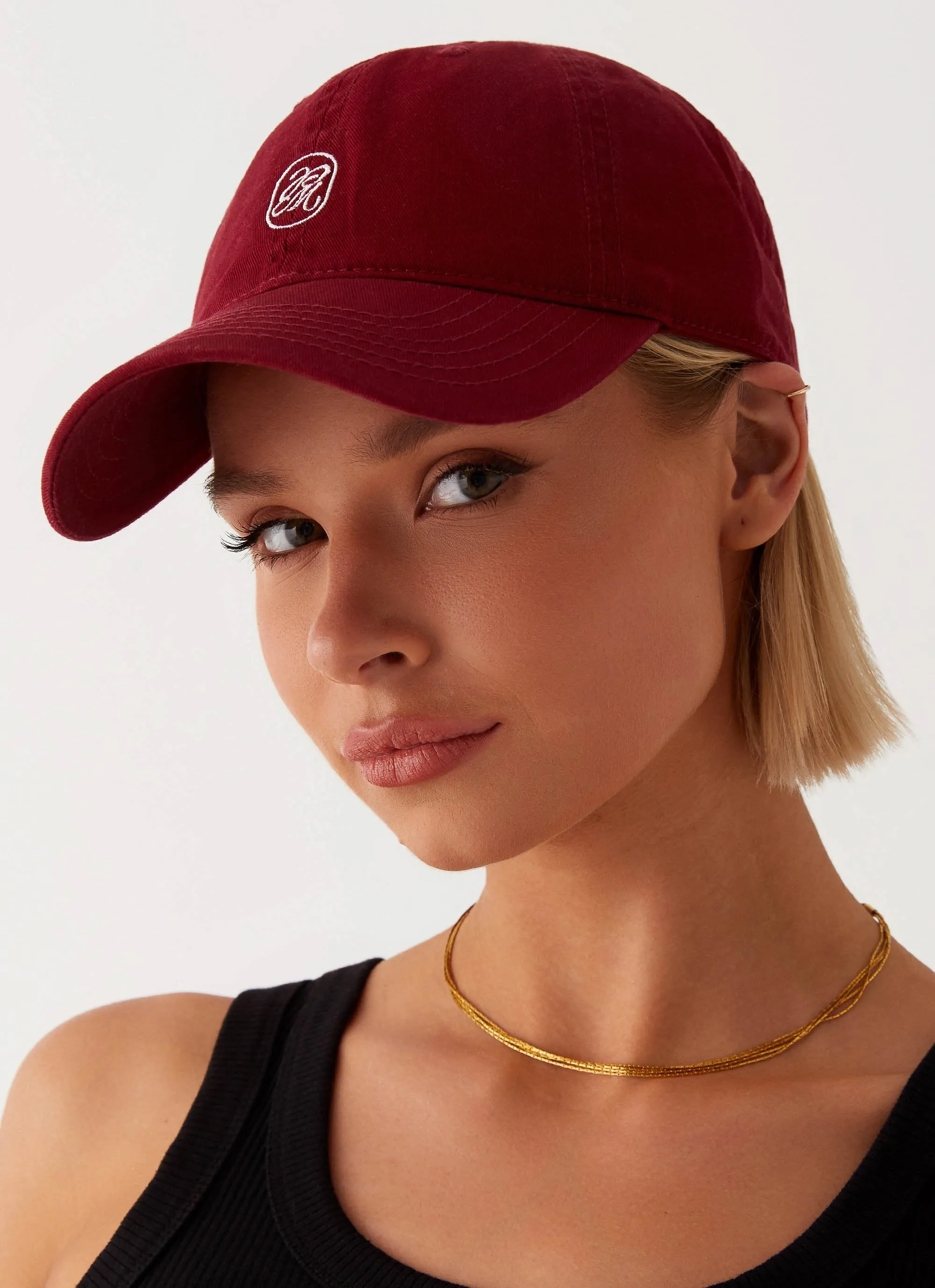 Big Hit Baseball Cap - Maroon sold by Peppermayo product image thumbnail 2