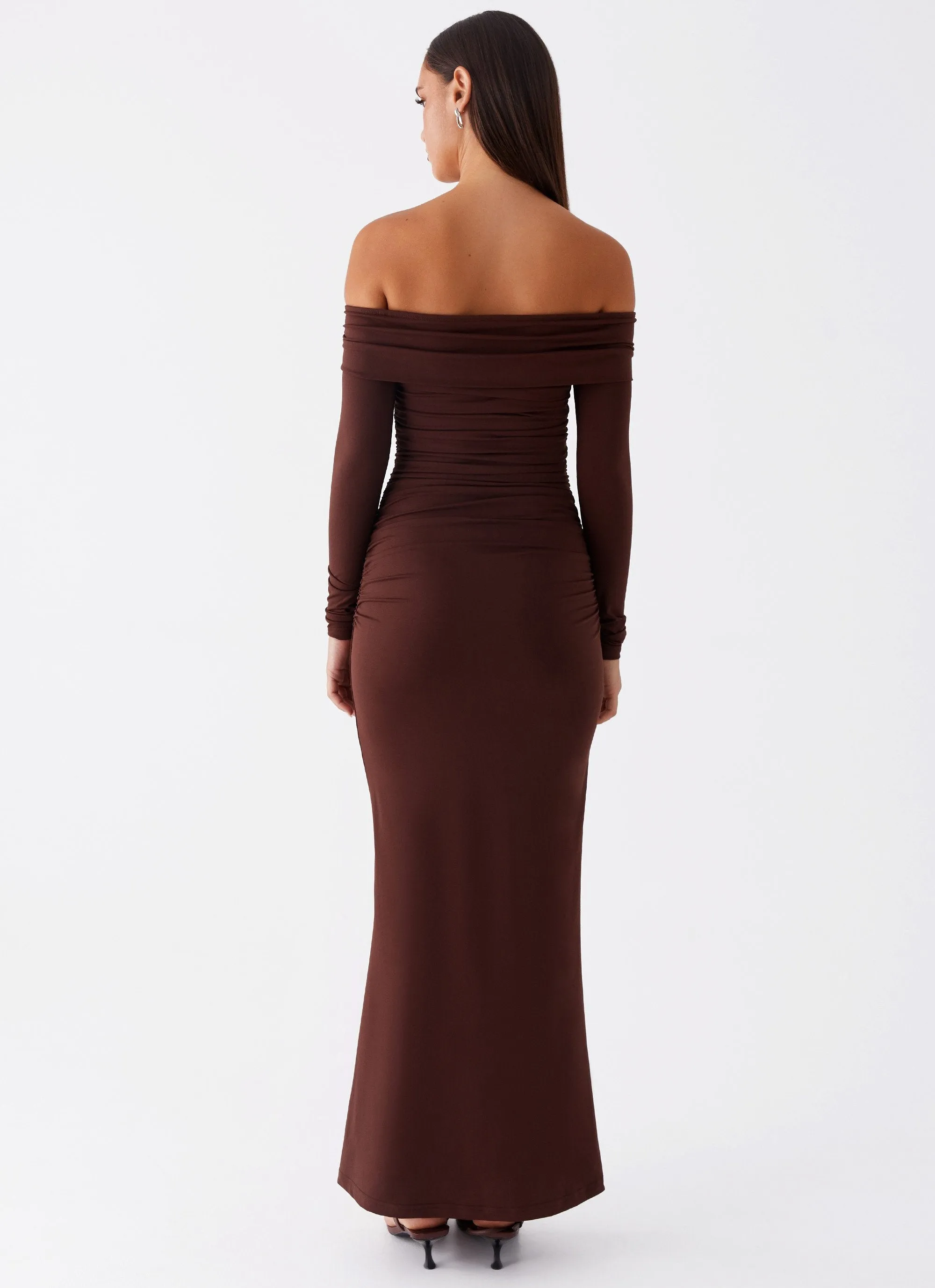 Rudy Long Sleeve Maxi Dress - Chocolate sold by Peppermayo product image thumbnail 4