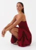 Carmel Maxi Dress - Merlot sold by Peppermayo