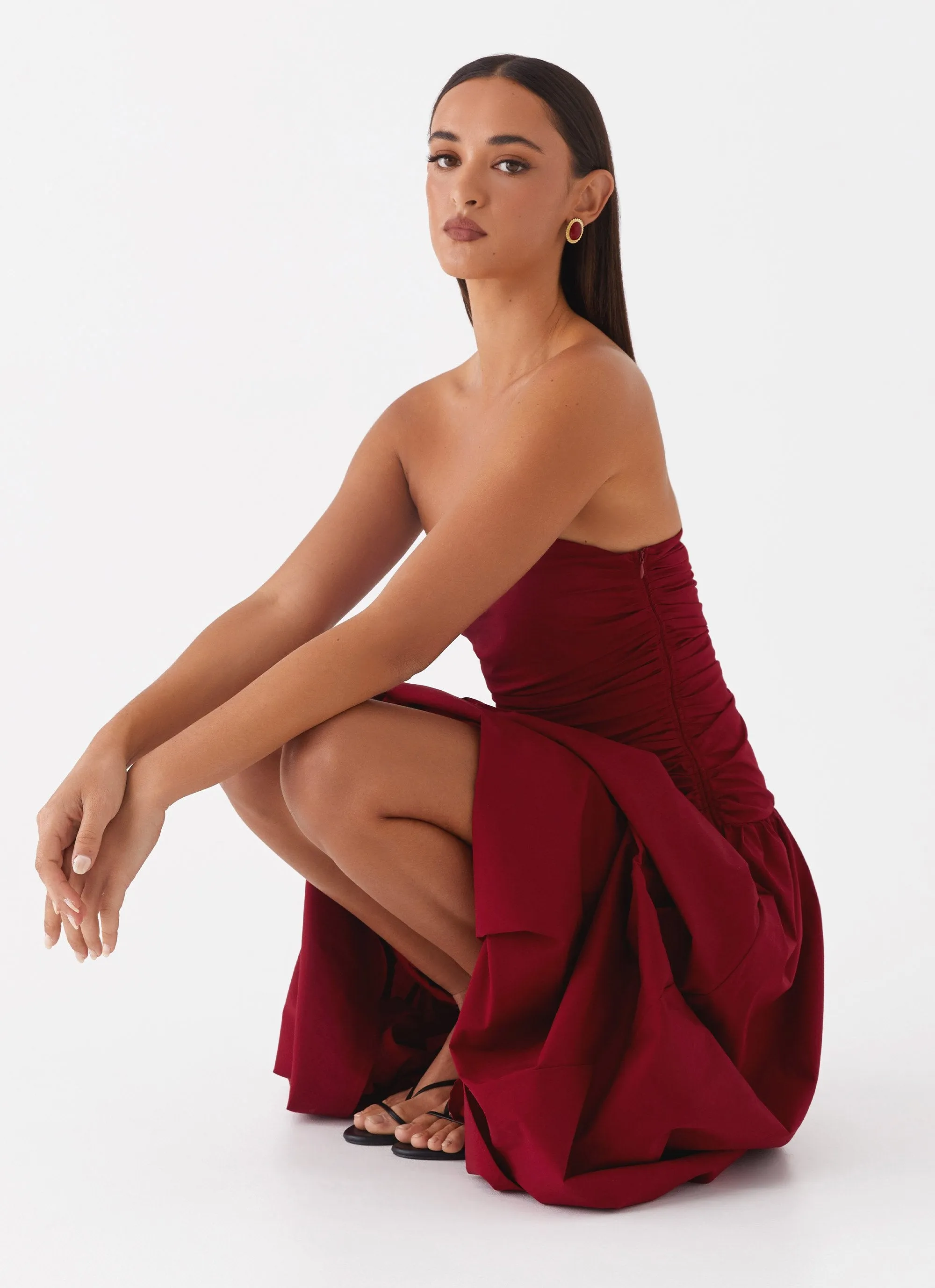 Carmel Maxi Dress - Merlot sold by Peppermayo product image thumbnail 5