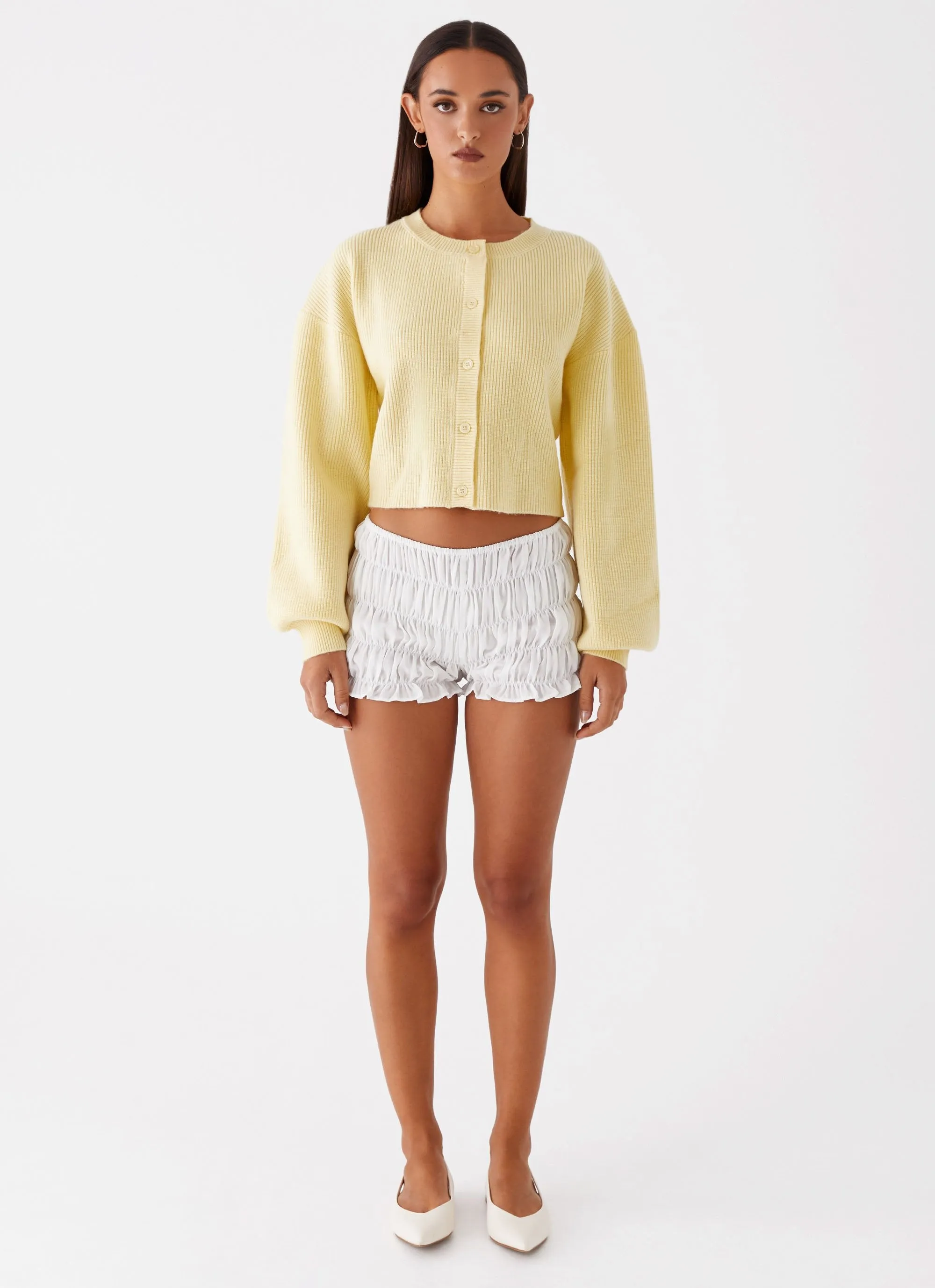 Daphne Knit Cardigan - Butter Yellow sold by Peppermayo product image thumbnail 2