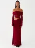Emery Maxi Dress - Cherry Red sold by Peppermayo