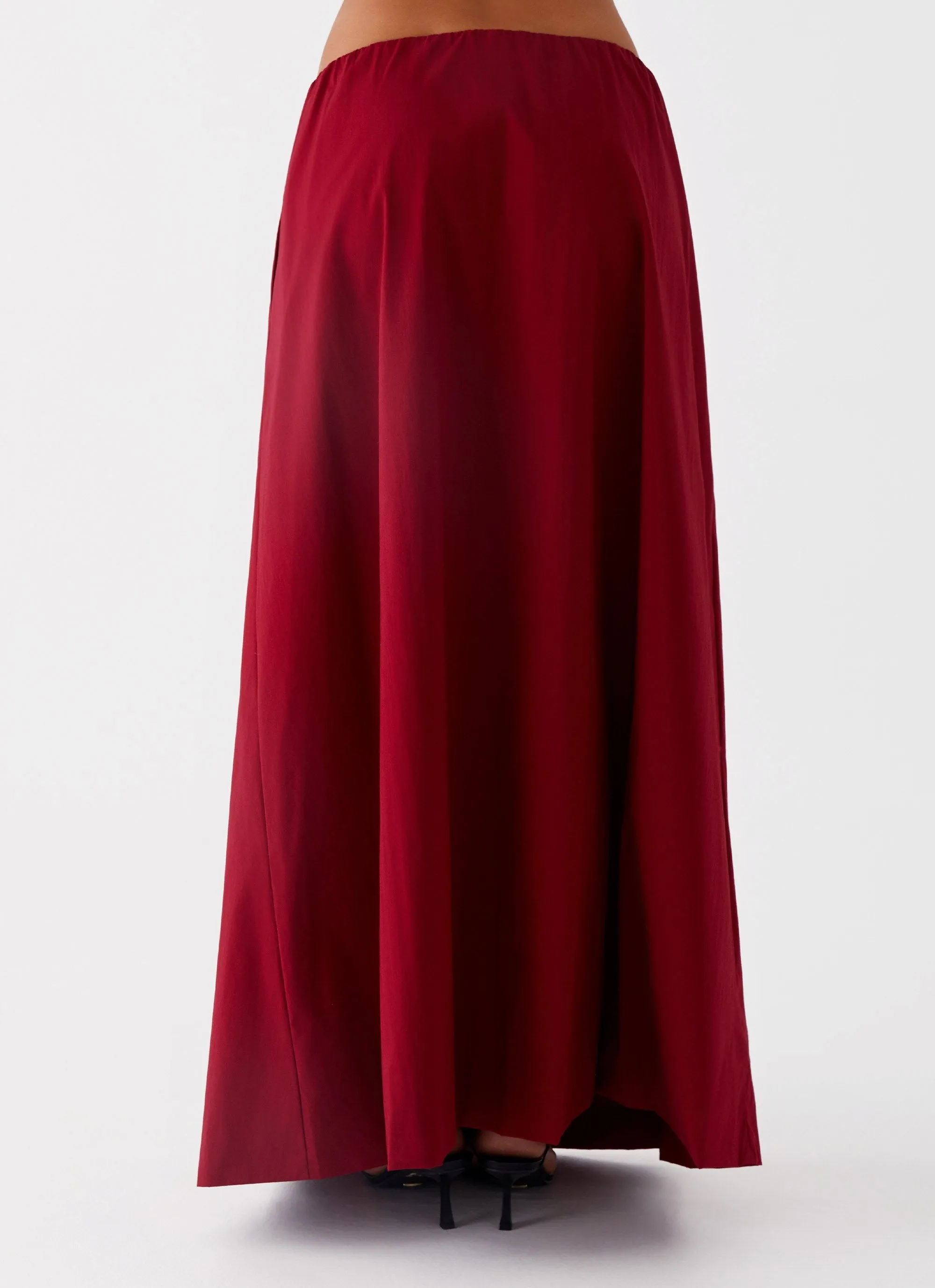 Cheryl Maxi Skirt - Cherry Red sold by Peppermayo product image thumbnail 5