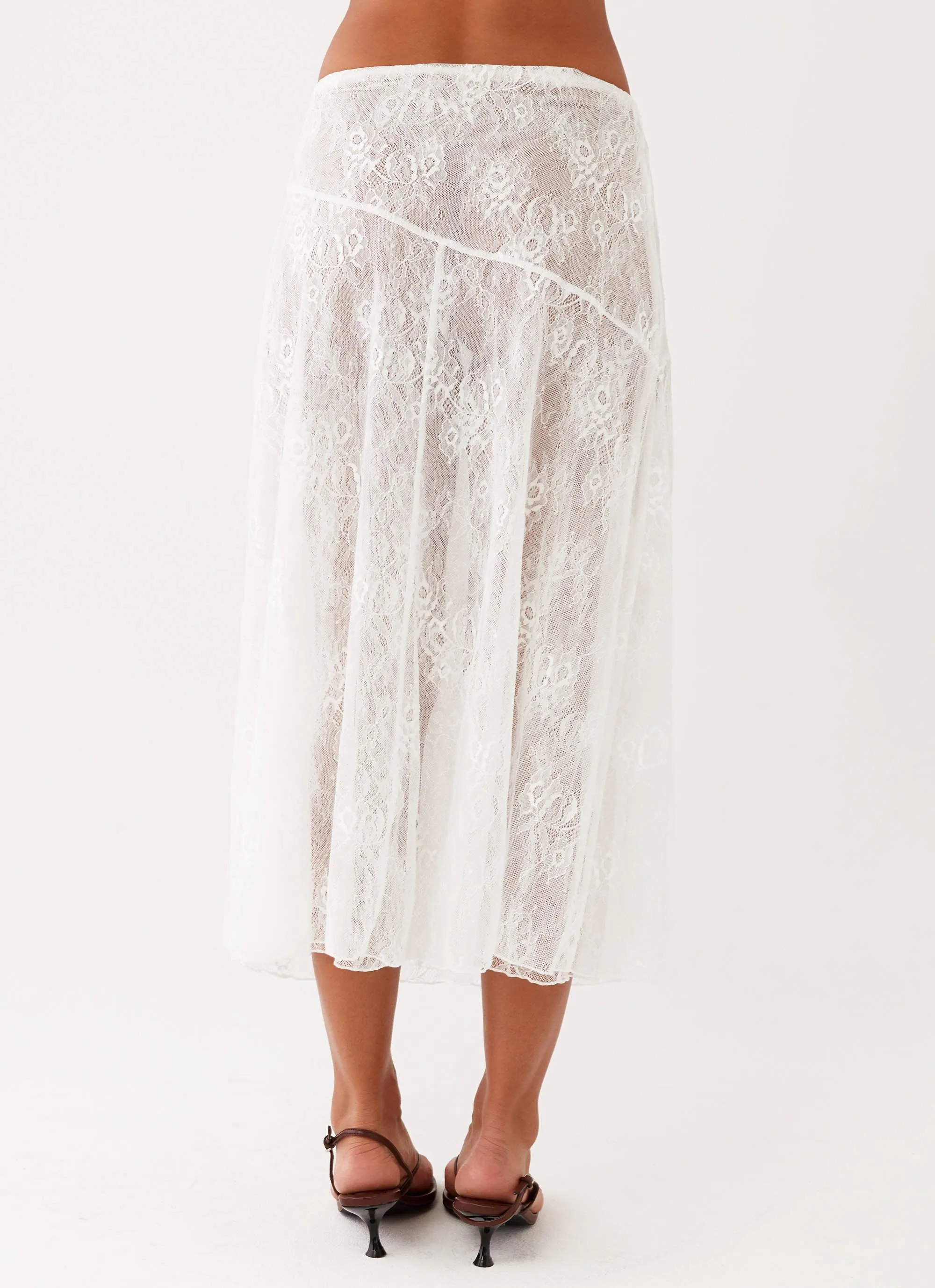 Alara Midi Skirt - White sold by Peppermayo product image thumbnail 4