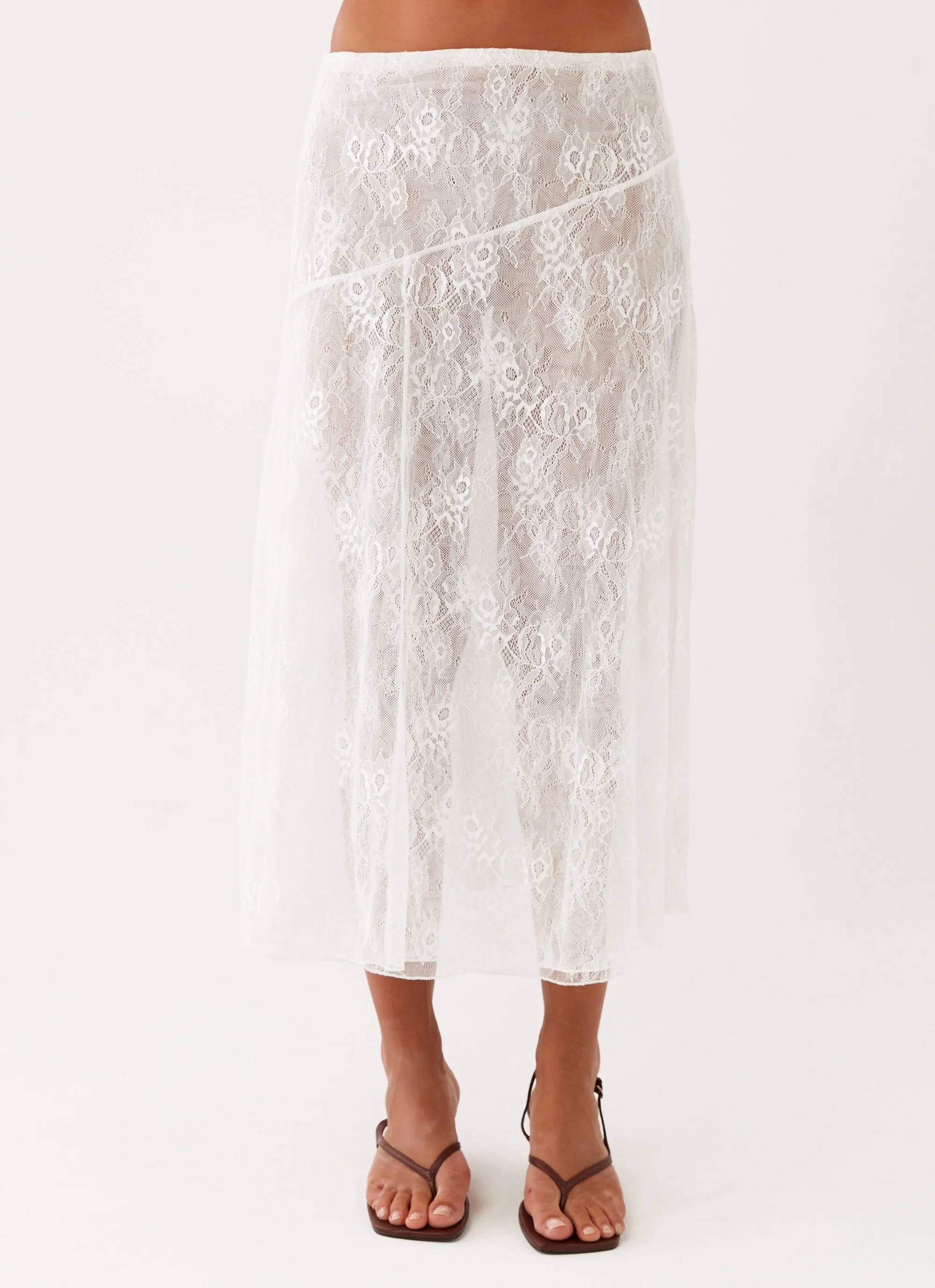 Alara Midi Skirt - White sold by Peppermayo product image thumbnail 5